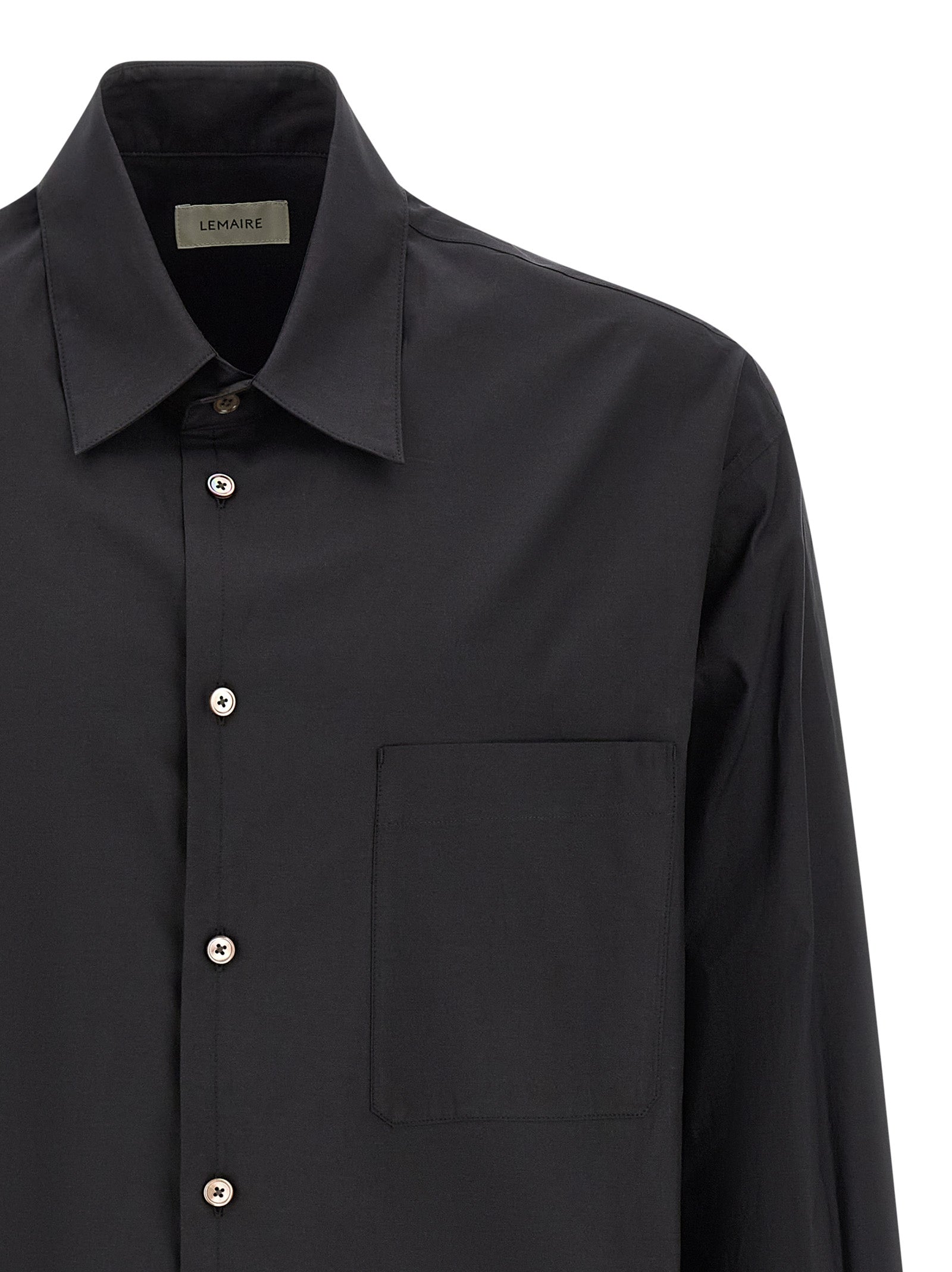 Lemaire Schwarze Baumwollbluse