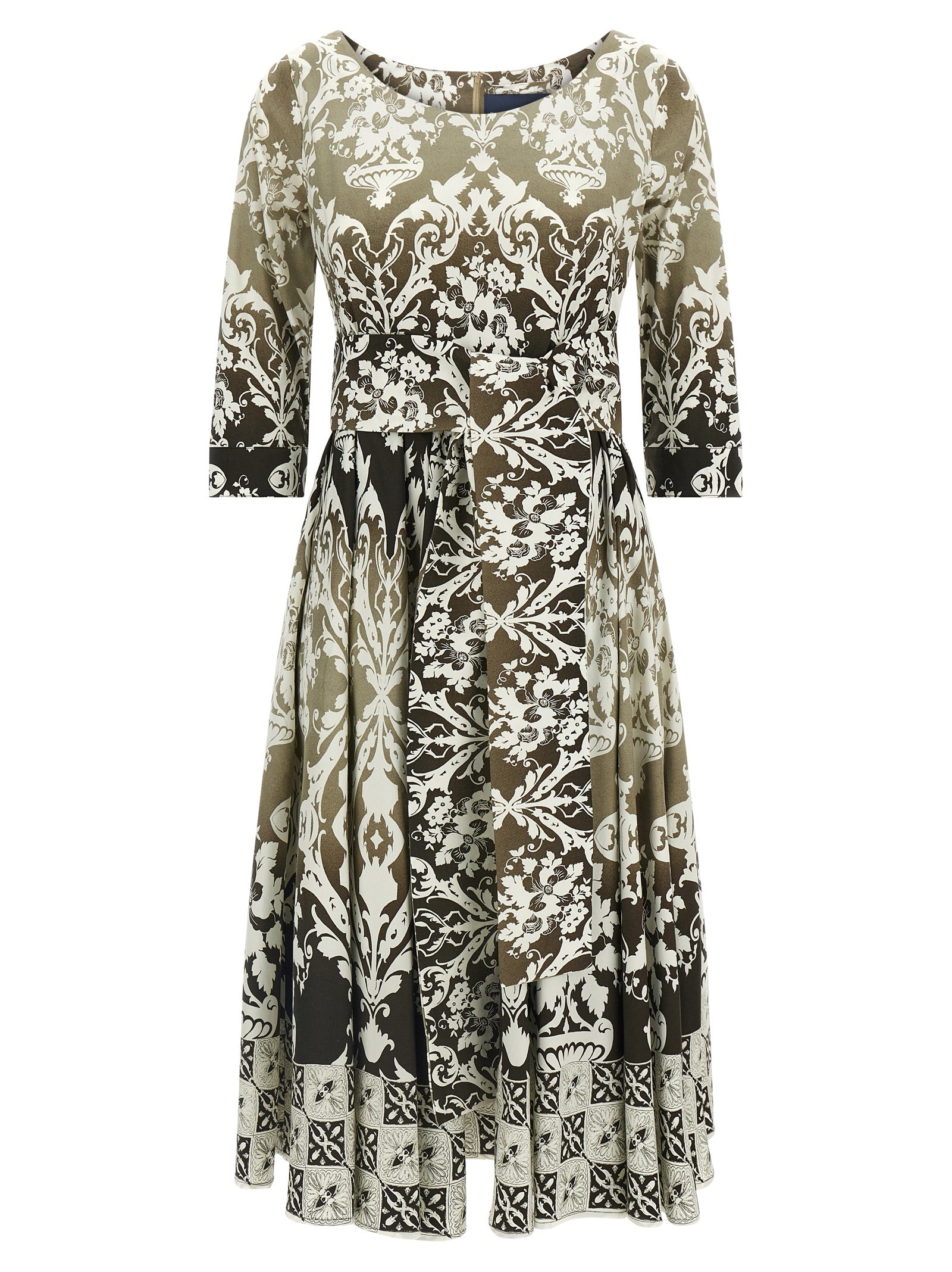 SAMANTHA SUNG Buntes Baumwoll-Midi-Kleid