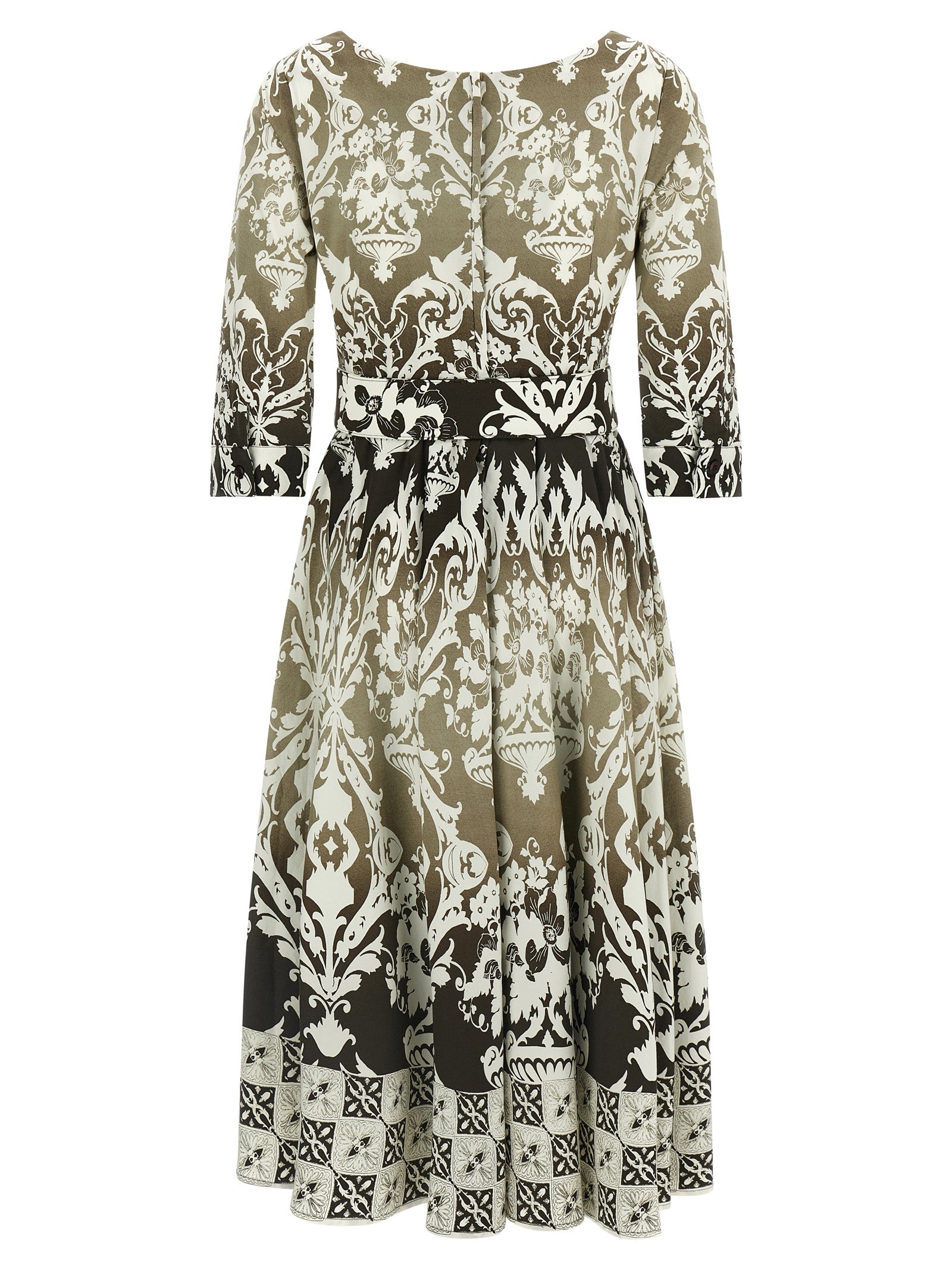 SAMANTHA SUNG Buntes Baumwoll-Midi-Kleid