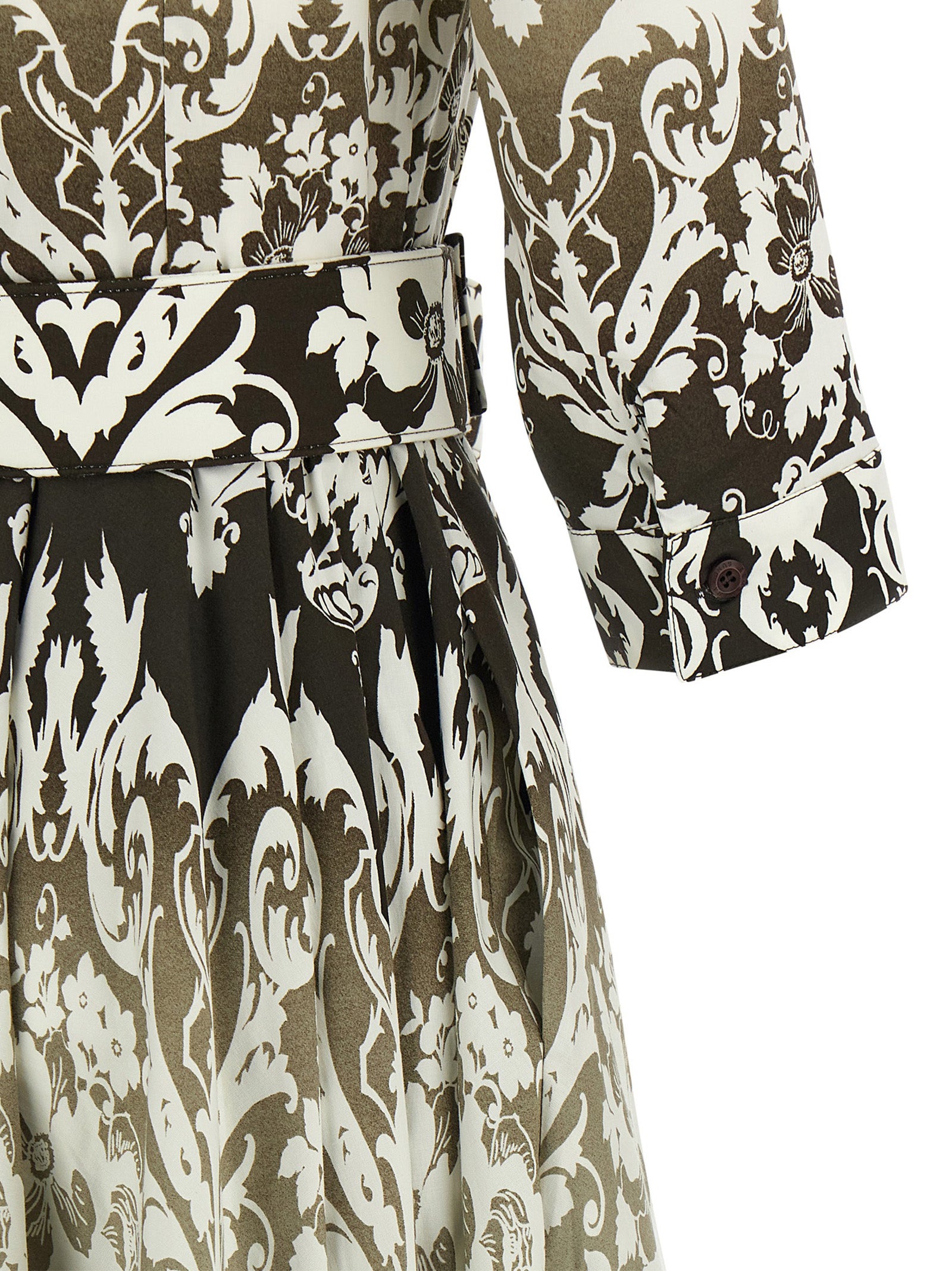 SAMANTHA SUNG Buntes Baumwoll-Midi-Kleid
