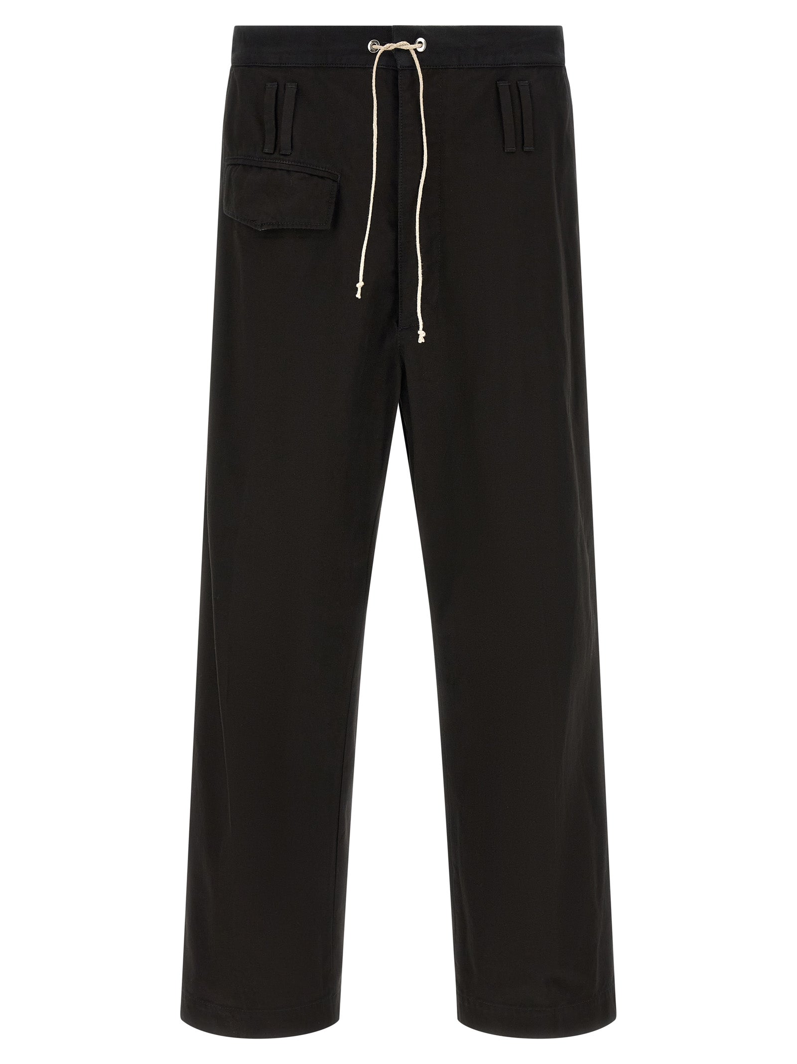 Namacheko Schwarze Baumwoll-Freizeithose
