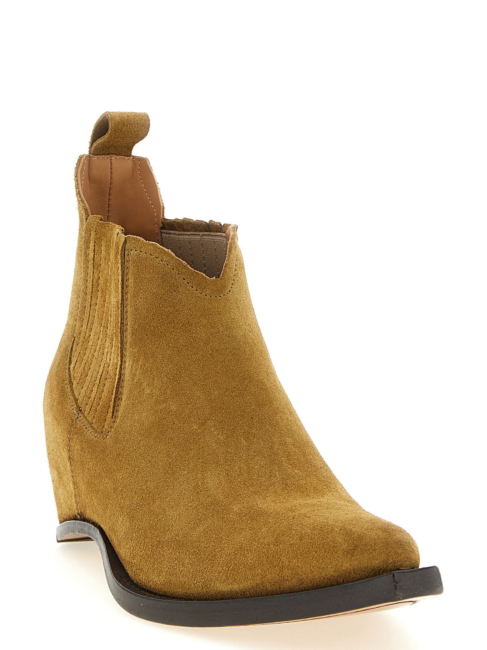 Maison Margiela Braune Ankle Boots aus Rindsleder