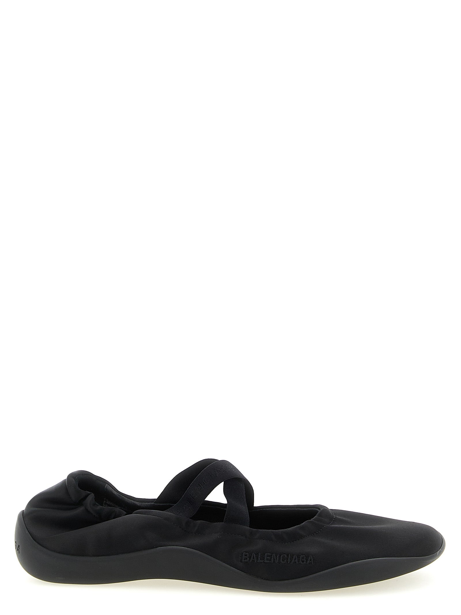 Balenciaga Schwarze Ballerinas aus Polyester