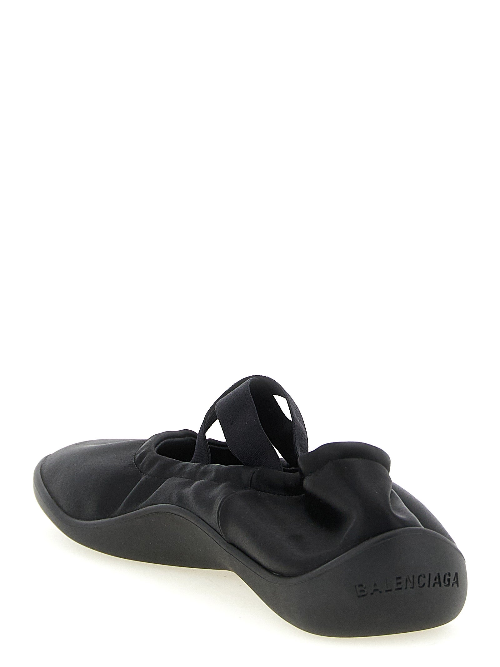 Balenciaga Schwarze Ballerinas aus Polyester