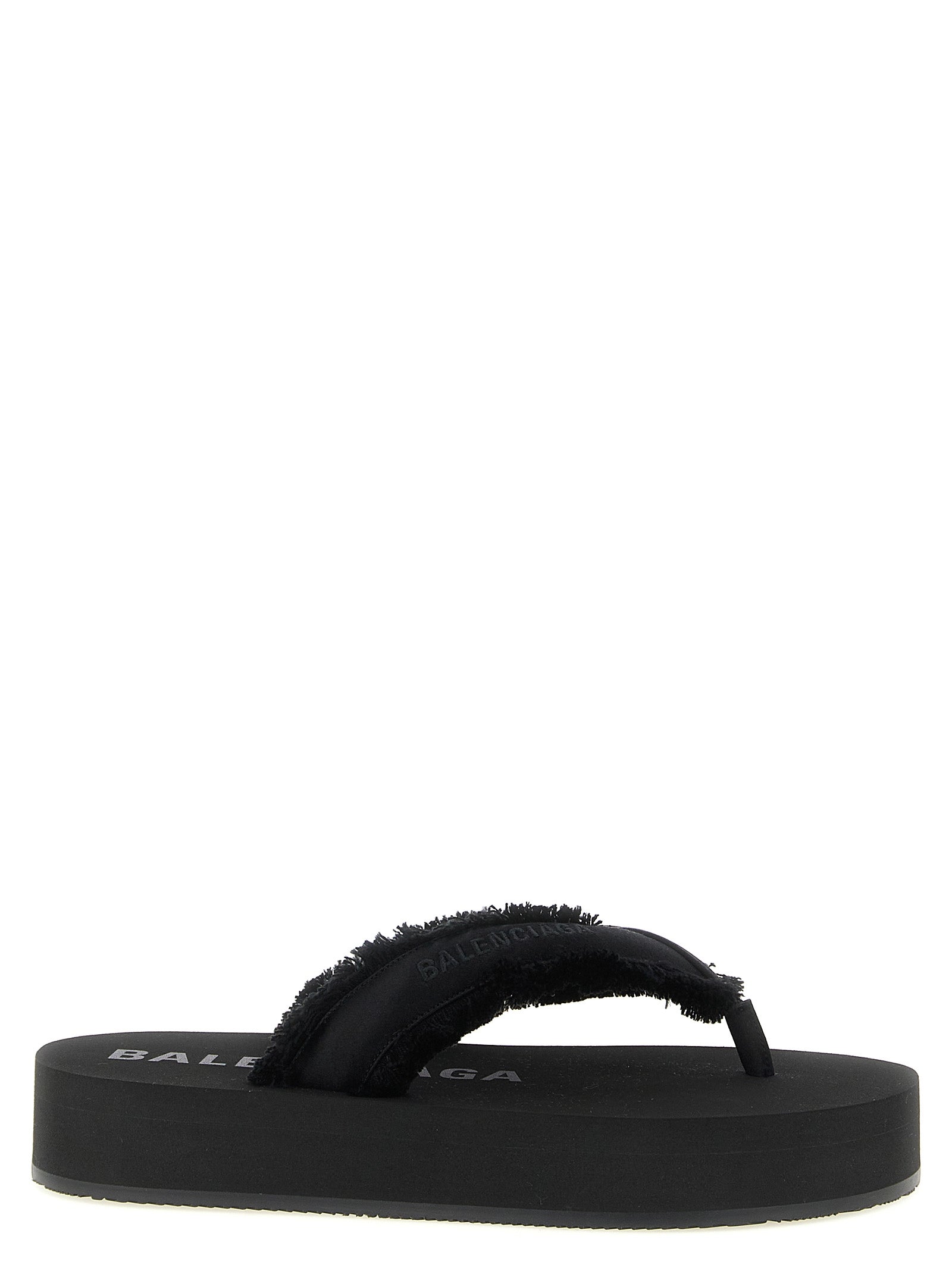 Balenciaga Schwarze Viscose-Slipper