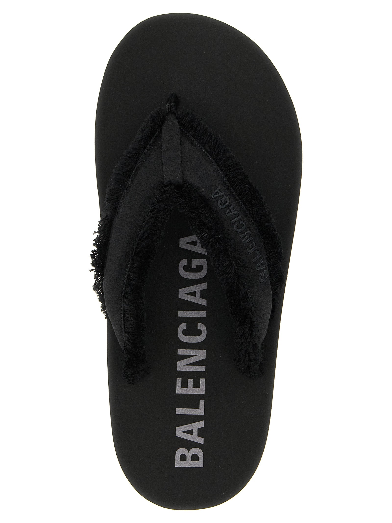Balenciaga Schwarze Viscose-Slipper