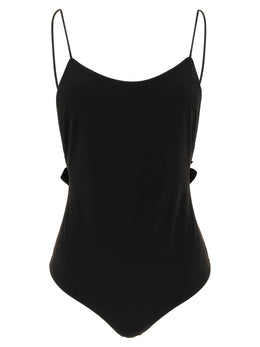 Jacquemus Schwarzer Polyamid-Einteiler