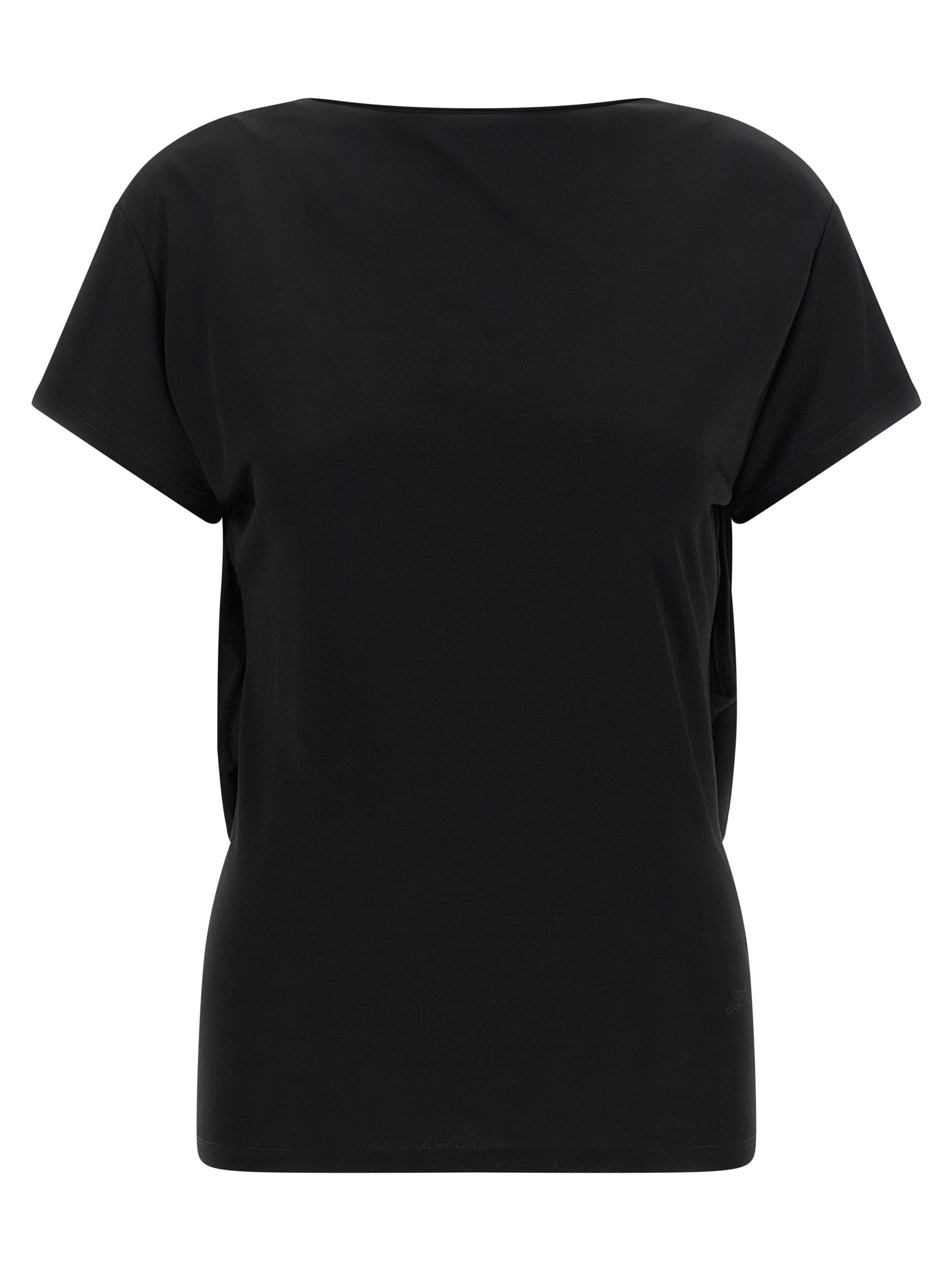 Jacquemus Schwarzes T-Shirt aus Viskose