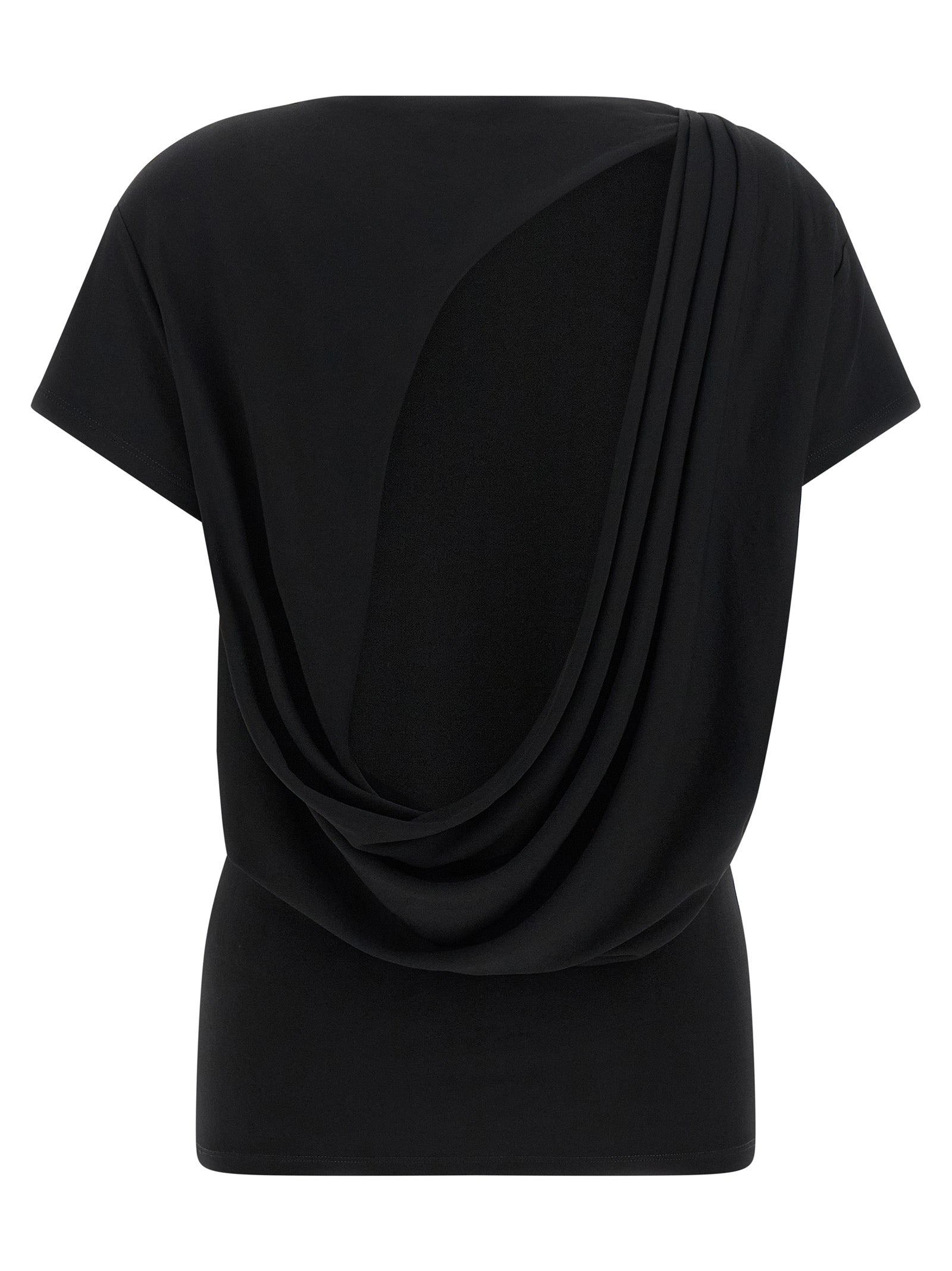 Jacquemus Schwarzes T-Shirt aus Viskose