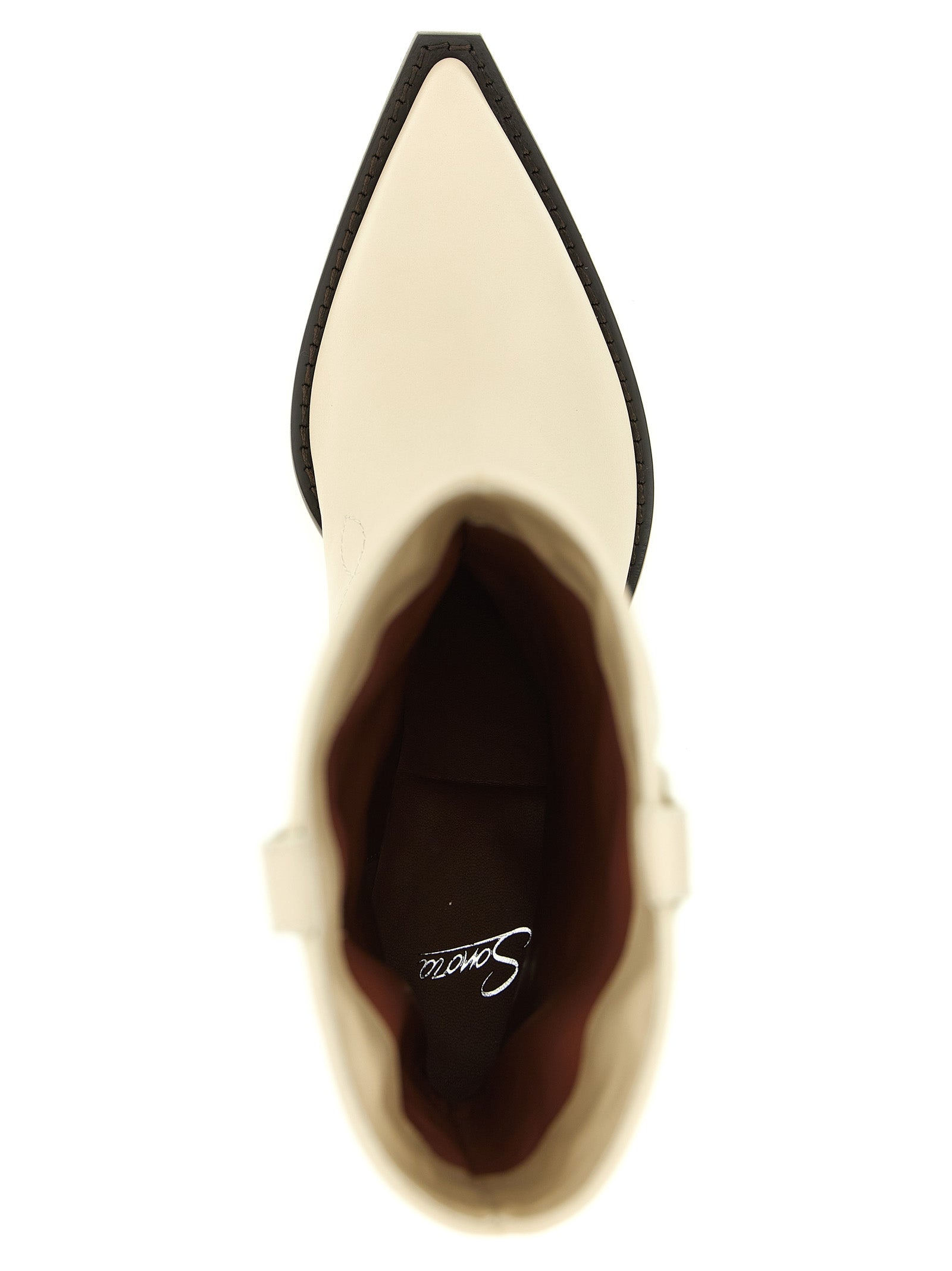 Sonora Weiße Chelsea Boots aus Kalbsleder