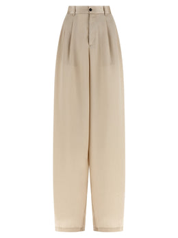 MAISON JEJIA Beige Polyester Casual Pants