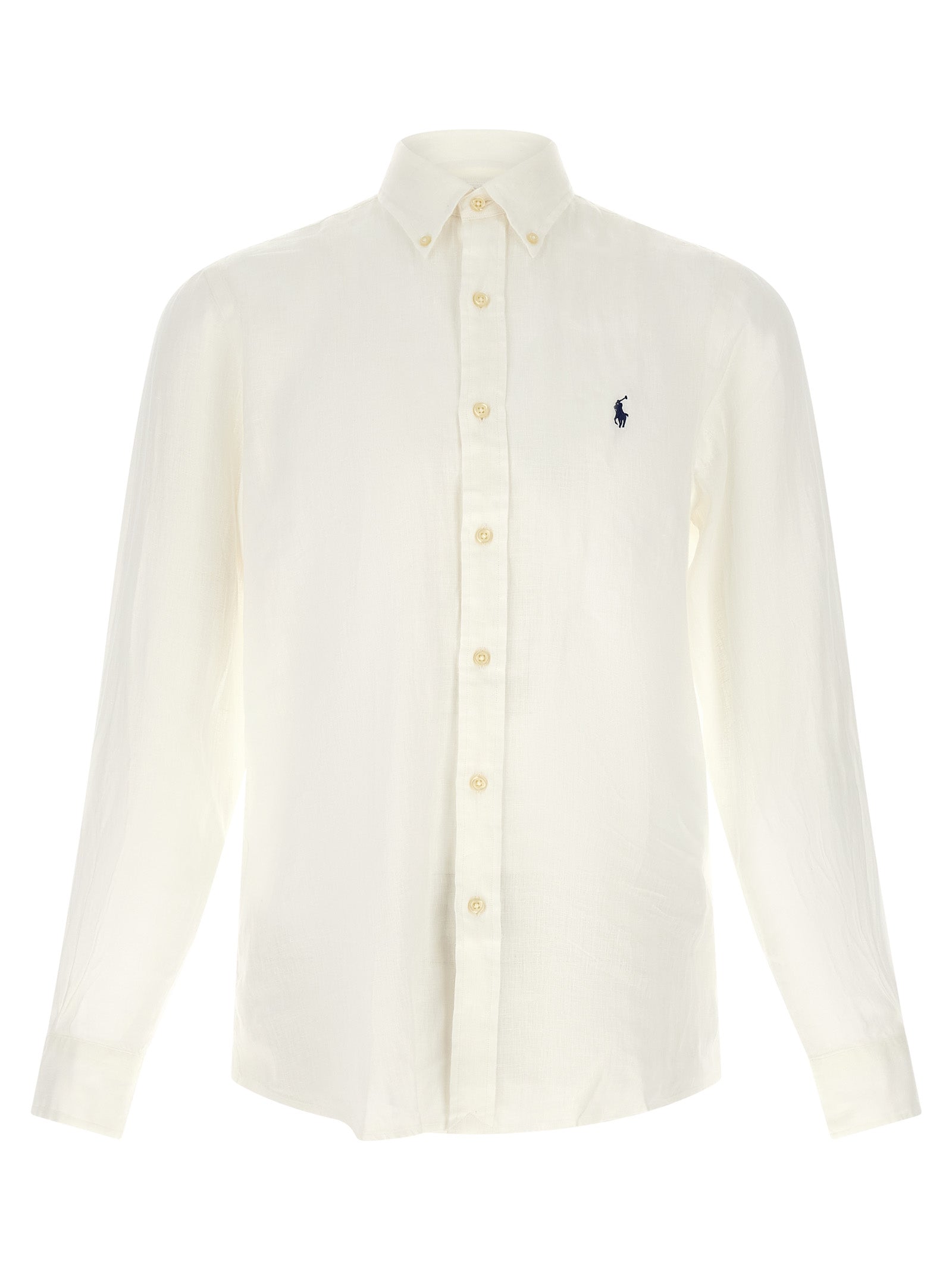 Polo Ralph Lauren Weiße Leinenbluse