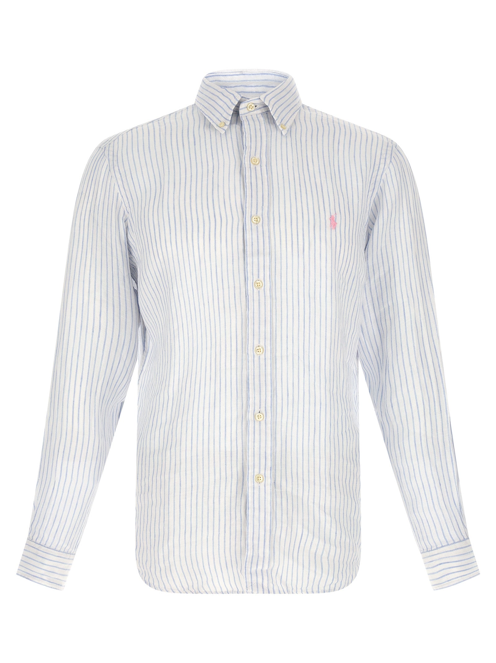 Polo Ralph Lauren Blaue Leinenbluse
