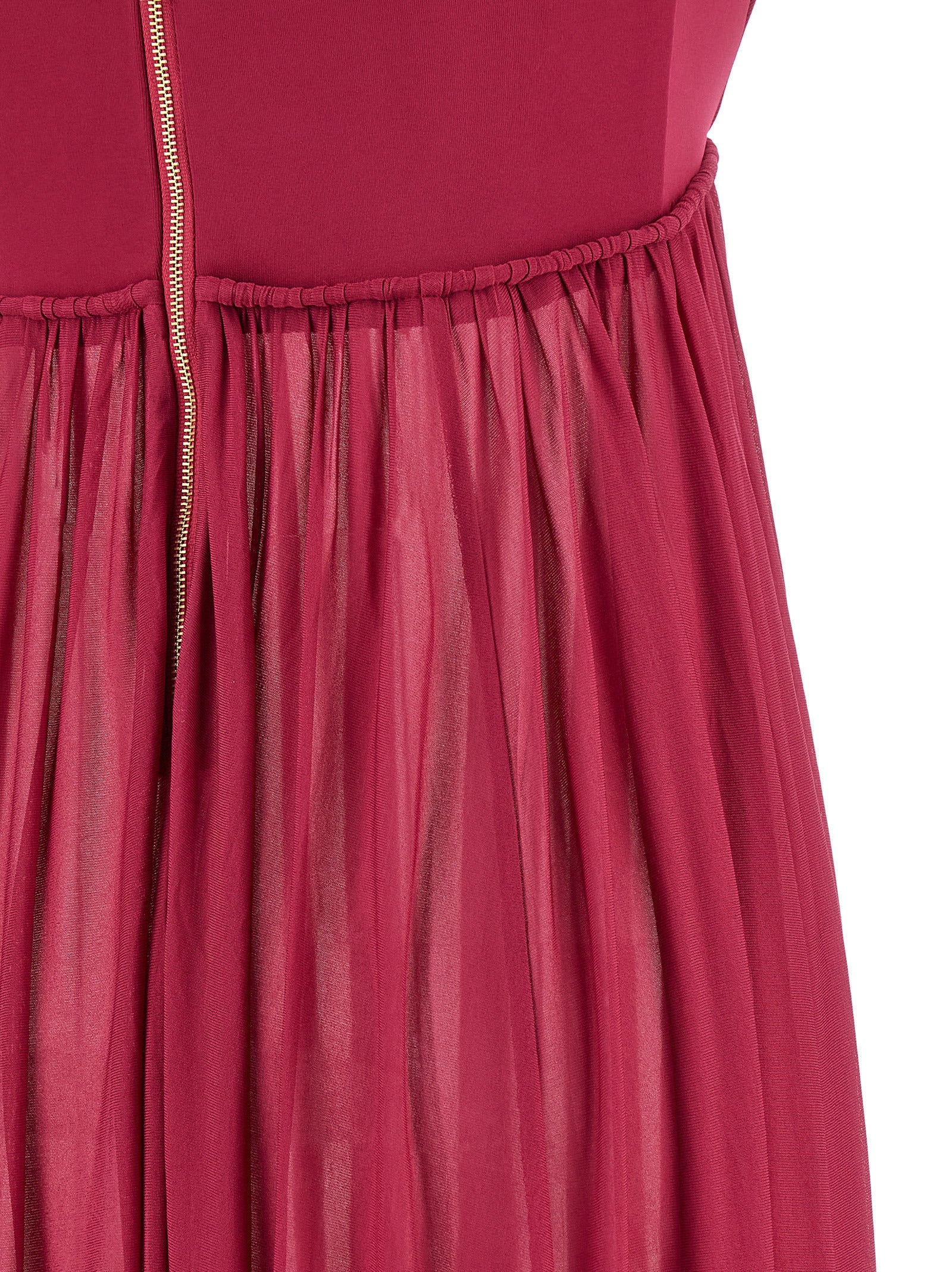 Zimmermann Langes Kleid aus Viskose in Fuchsia