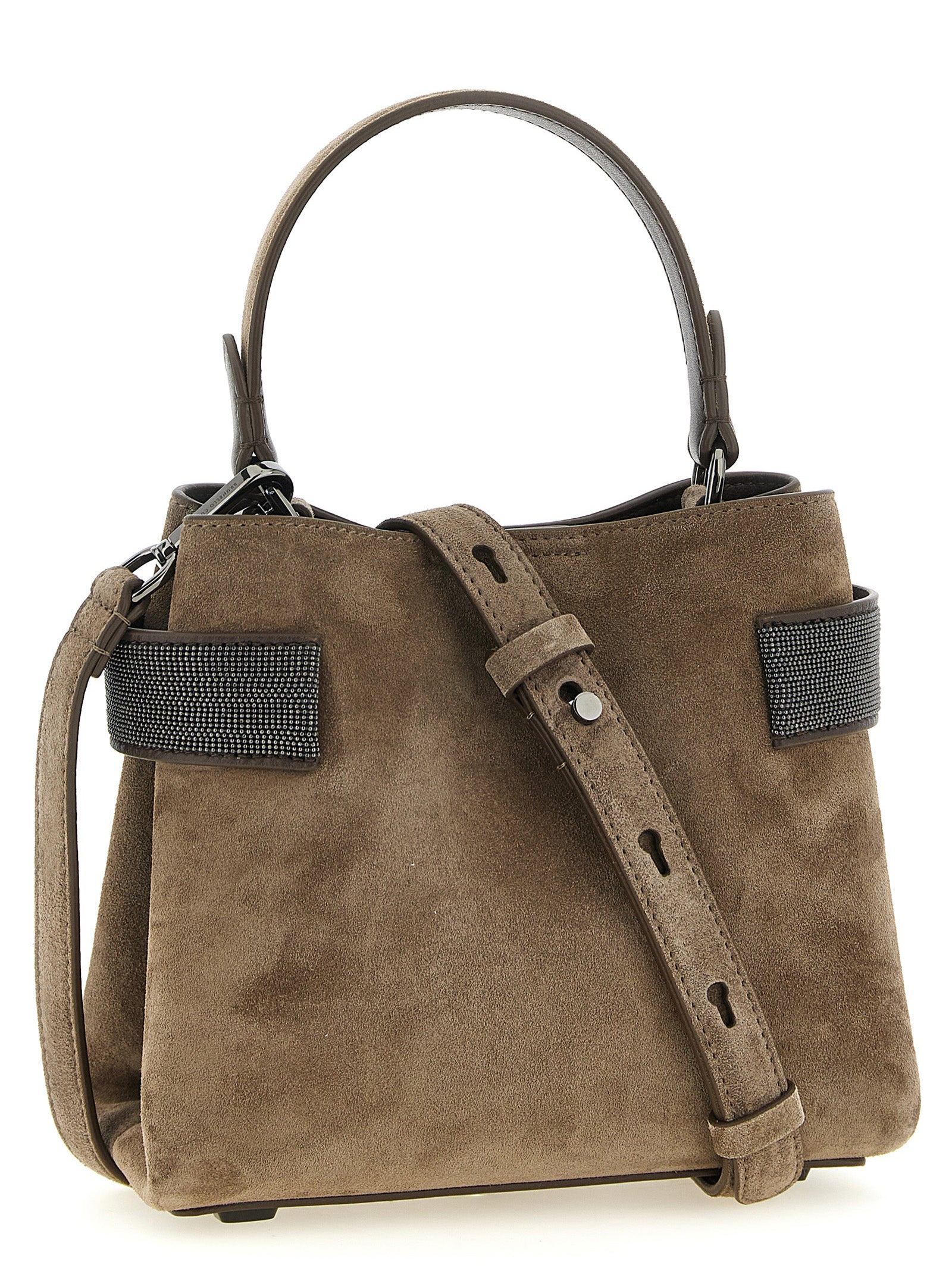 Brunello Cucinelli Braune Kalbsleder-Handtasche