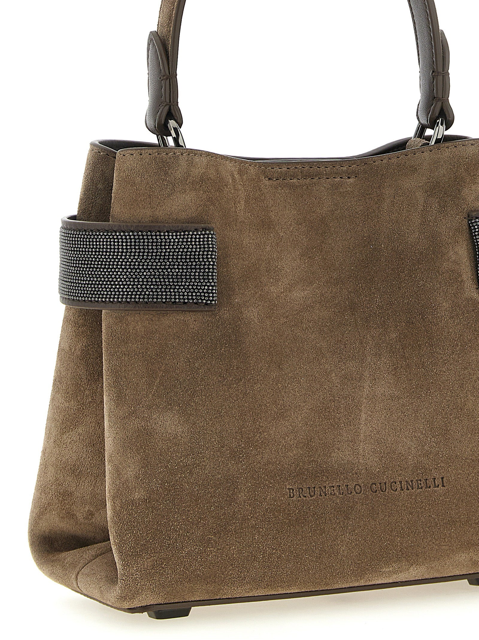 Brunello Cucinelli Braune Kalbsleder-Handtasche