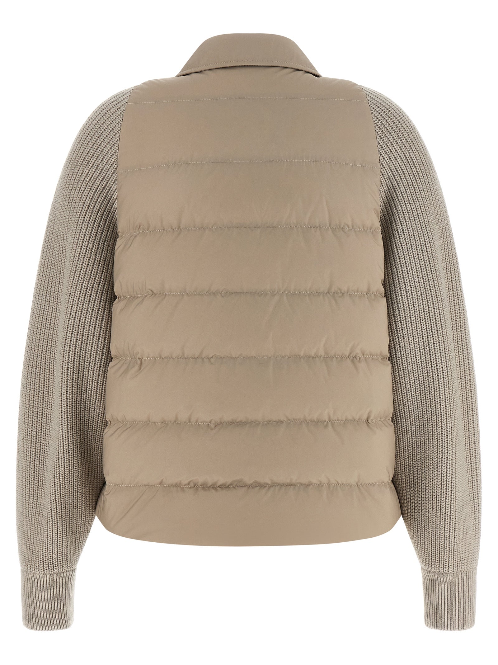 Brunello Cucinelli Beige Polyester Shell Jacke
