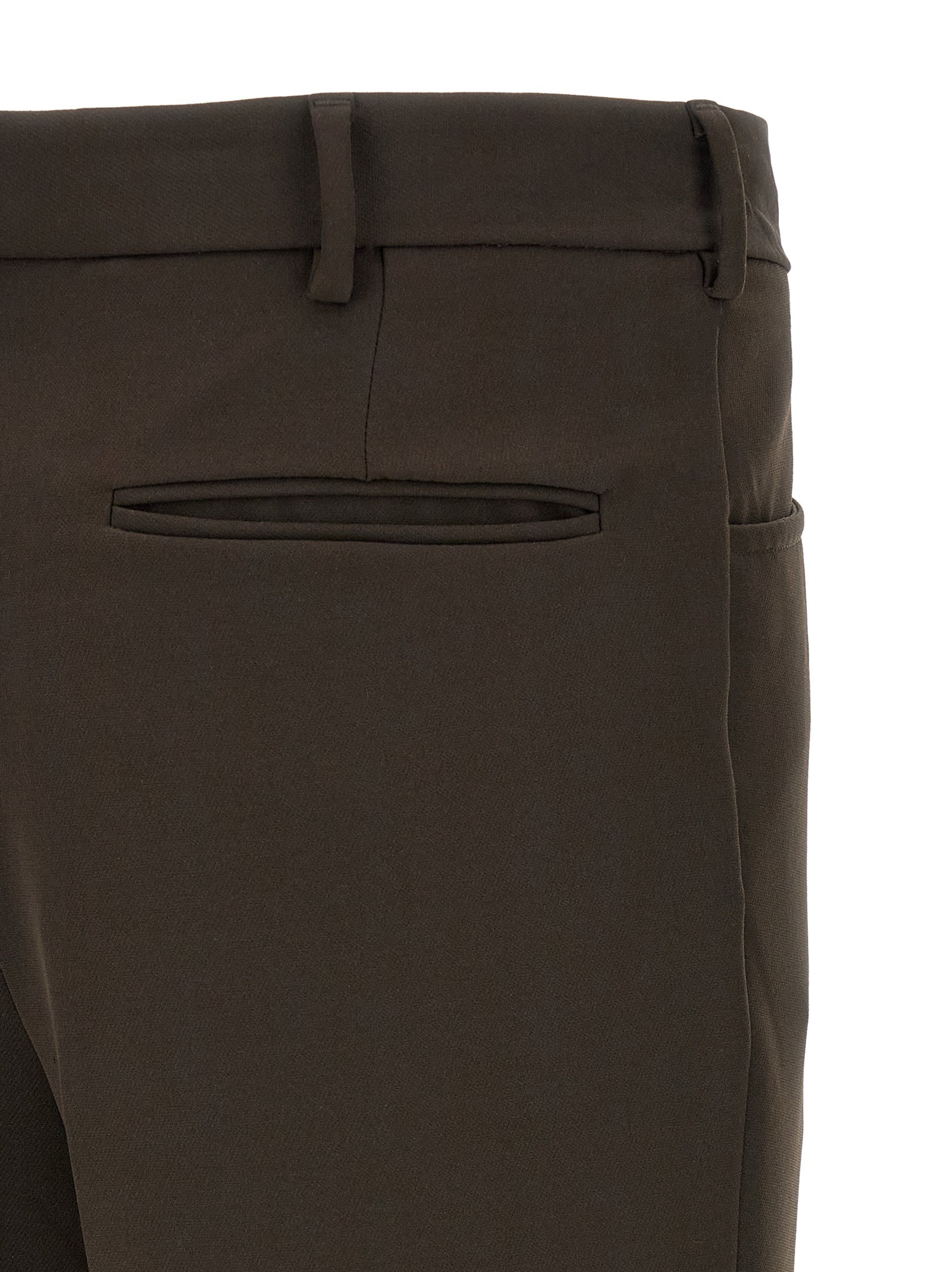 SECOND/LAYER Braune Freizeithose aus Polyester