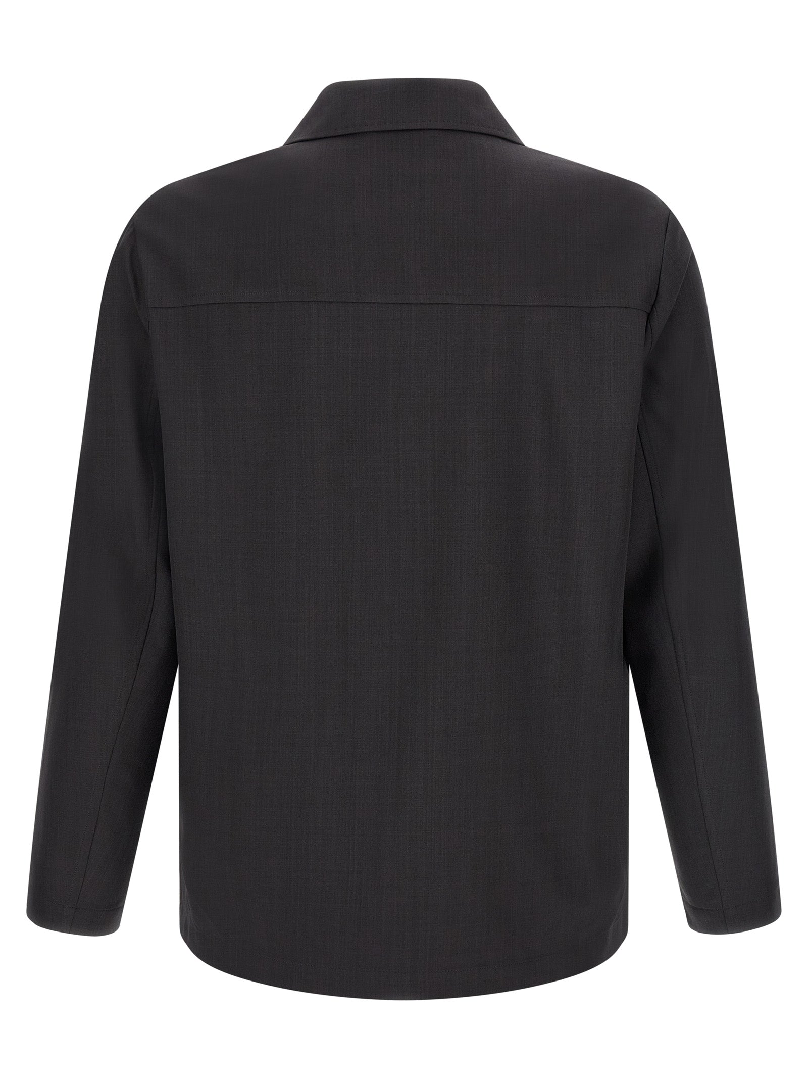 SECOND/LAYER Graue Polyester-Bluse