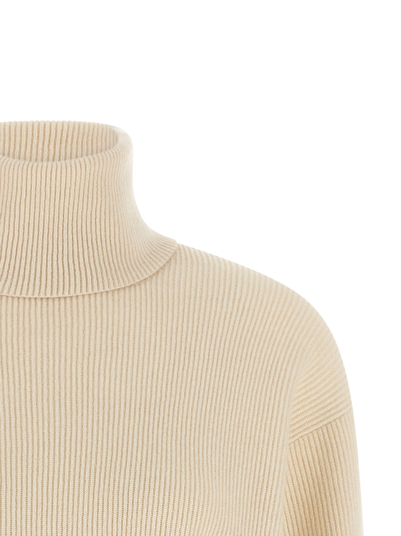 Brunello Cucinelli Weiße Strickjacke aus reiner Schurwolle