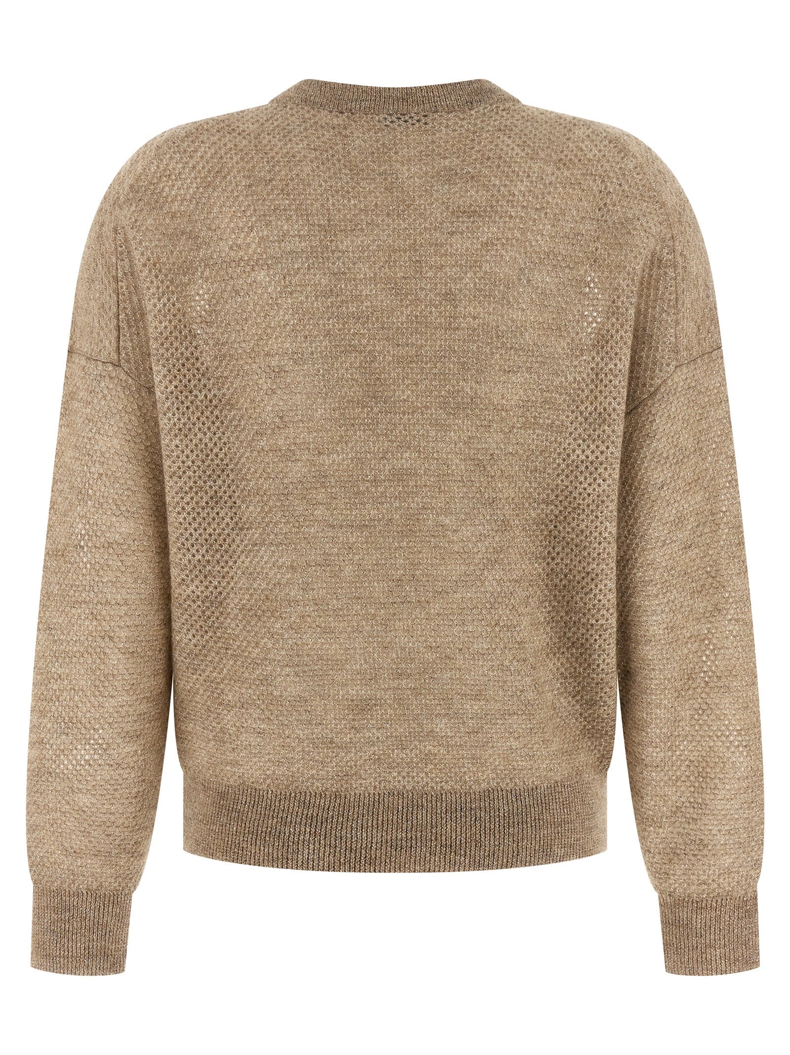Brunello Cucinelli Beige Wollstrickjacke