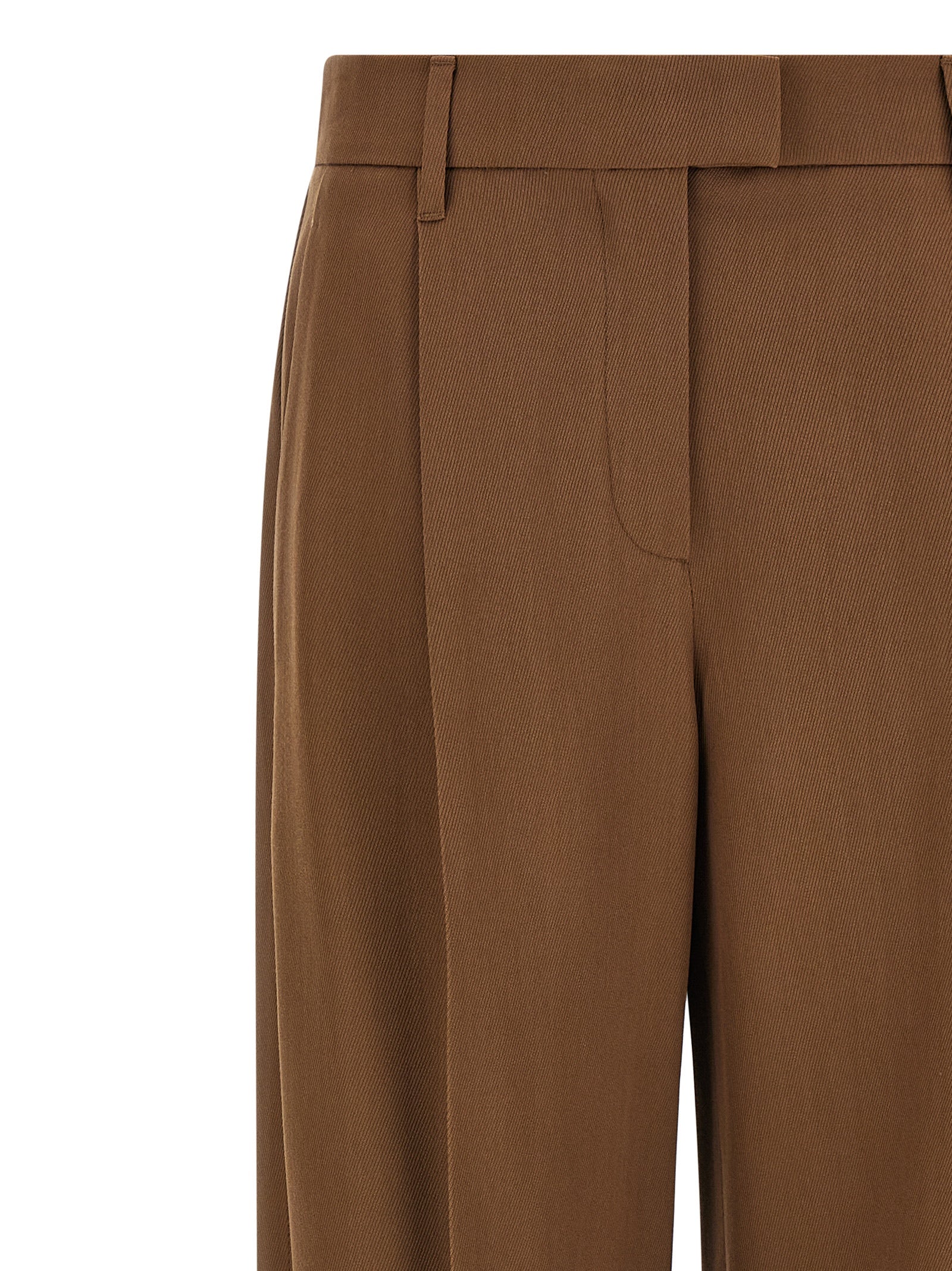 Brunello Cucinelli Braune Hose aus reiner Schurwolle