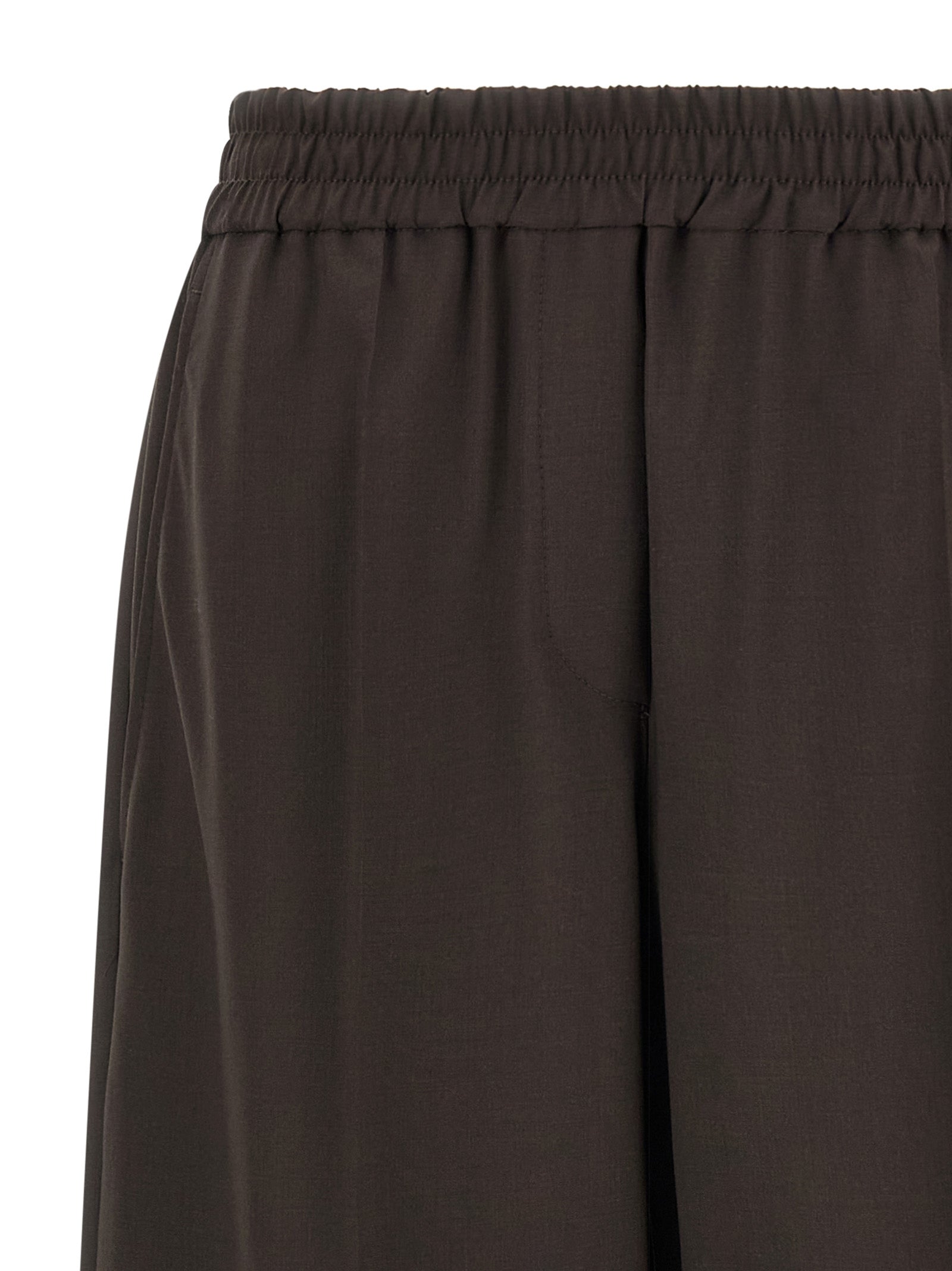 Brunello Cucinelli Braune Hose aus reiner Schurwolle