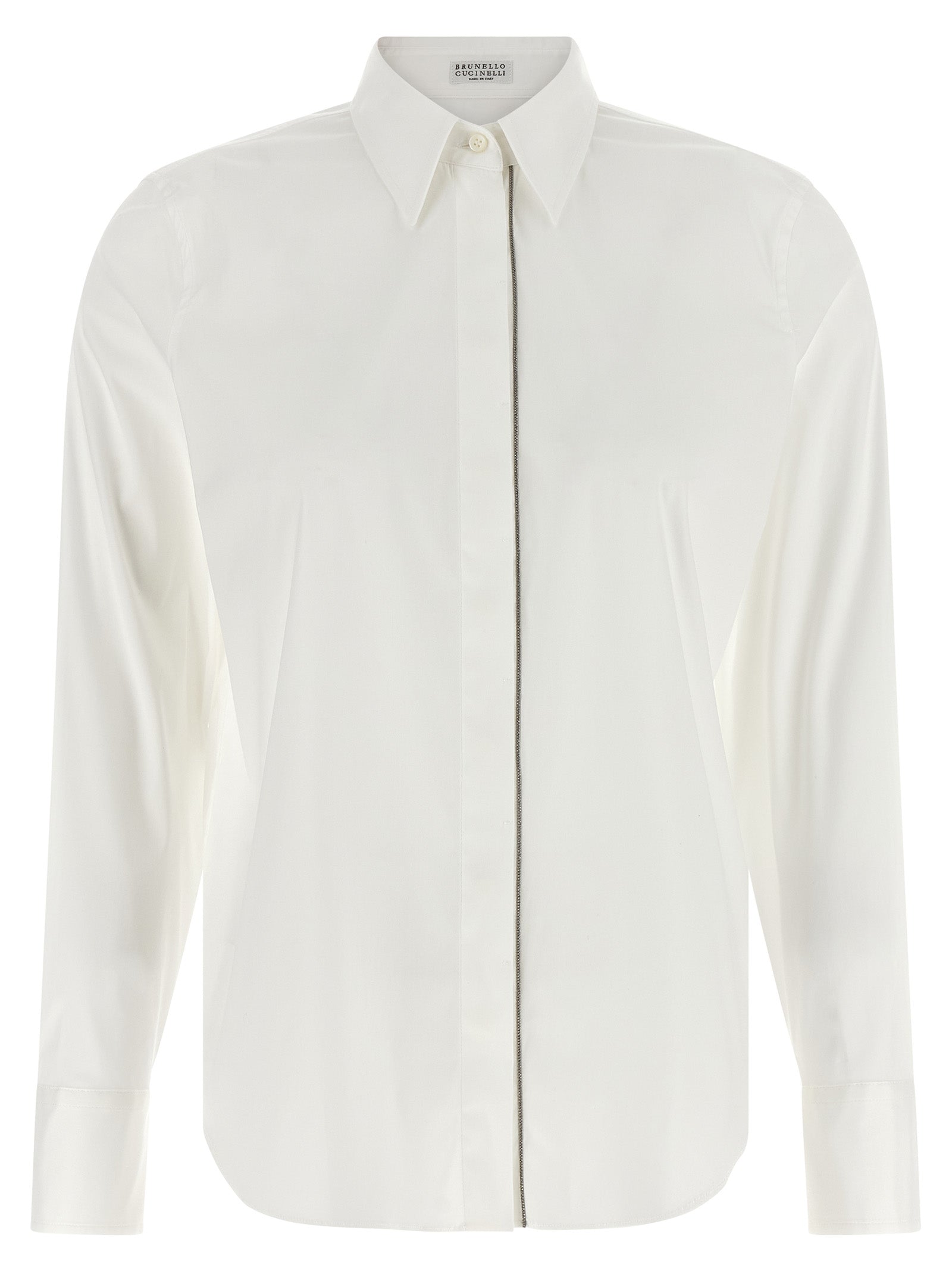Brunello Cucinelli Weiße Baumwollbluse