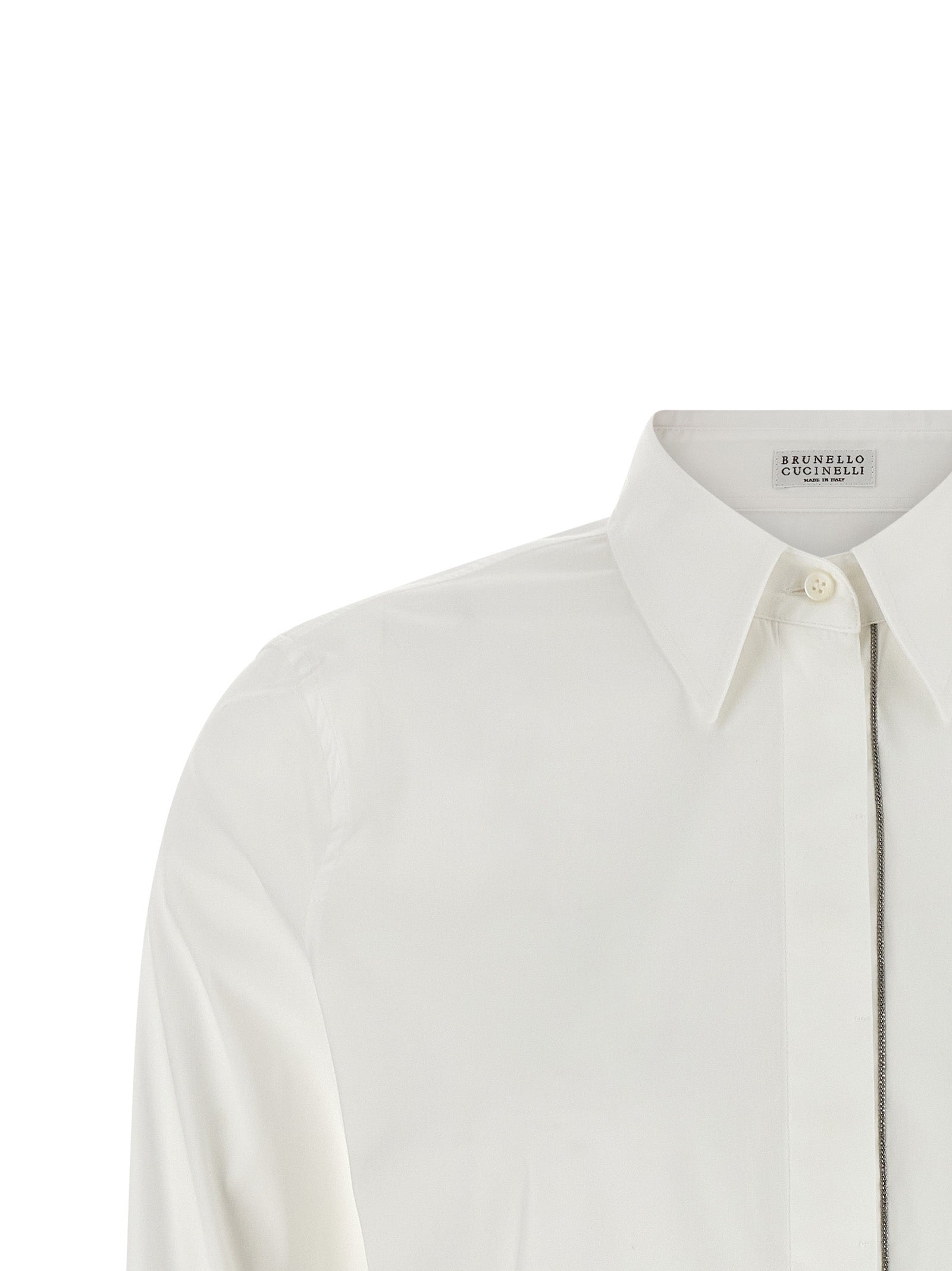 Brunello Cucinelli Weiße Baumwollbluse