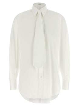 Brunello Cucinelli Weiße Baumwollbluse