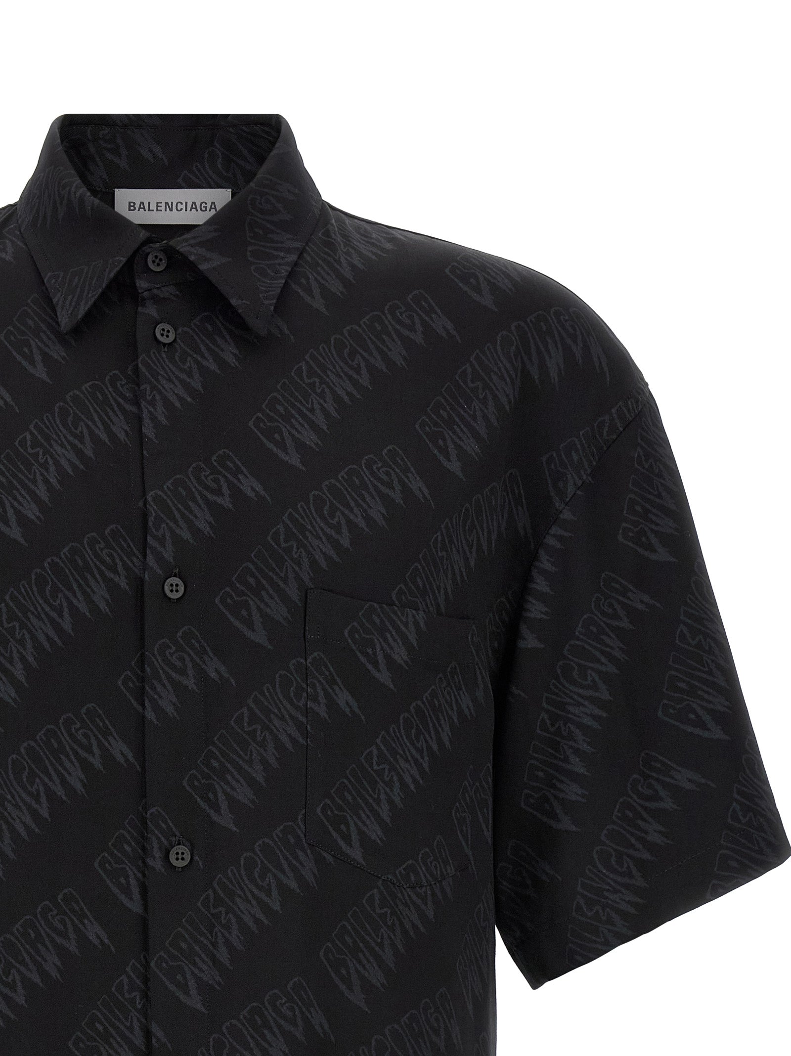 Balenciaga Schwarze Viskosebluse