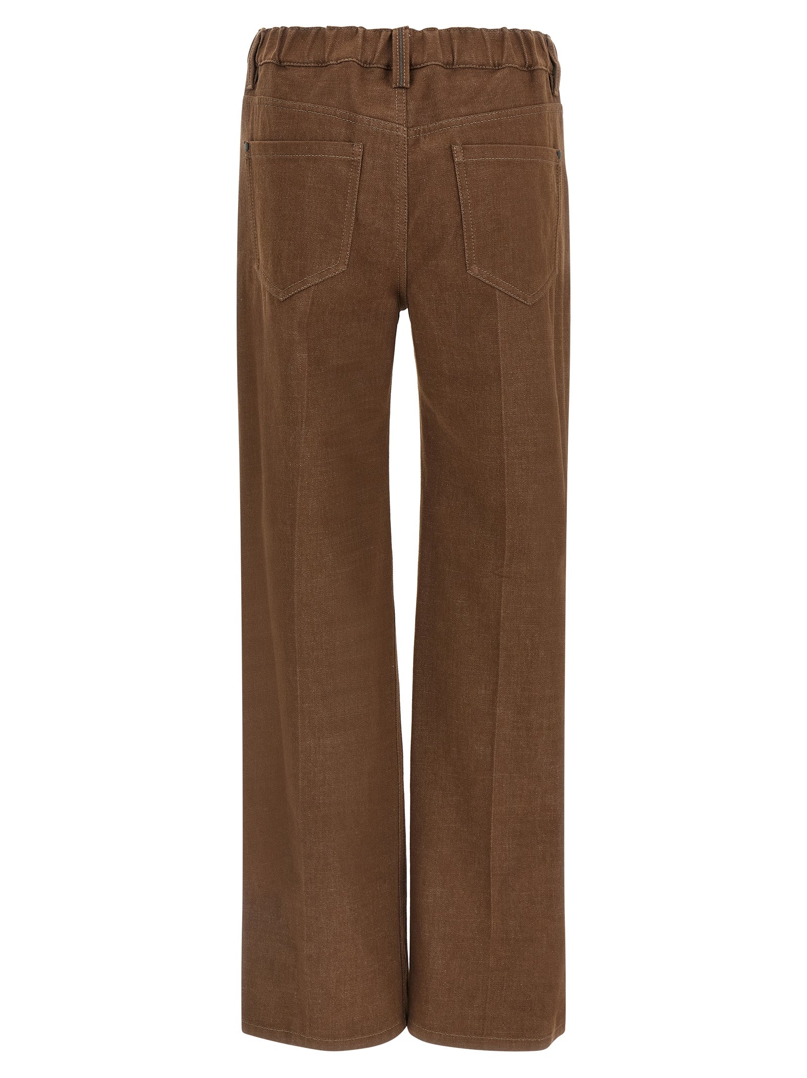 Brunello Cucinelli Braune Baumwolljeans Denim