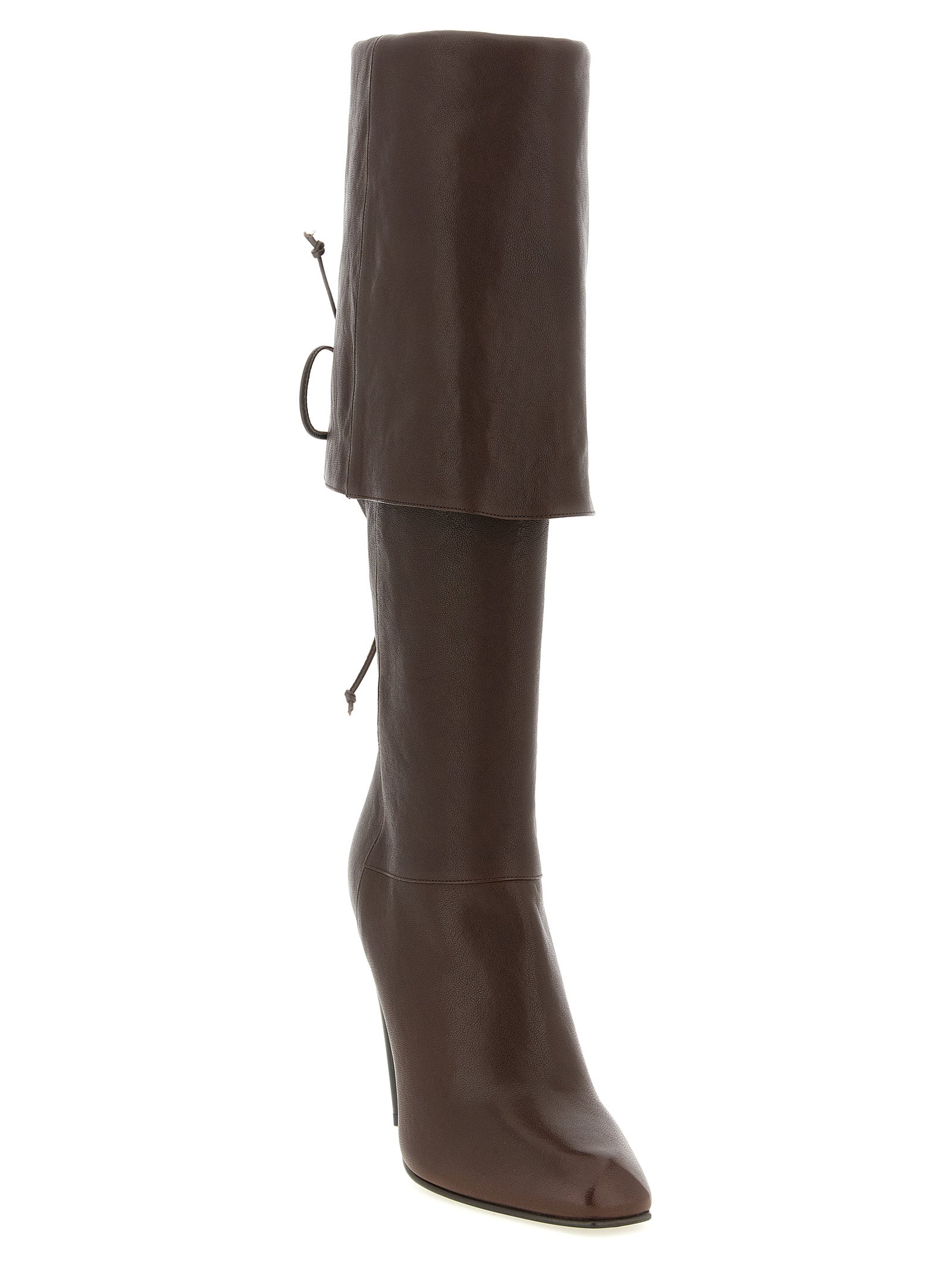 Alexander McQueen Braun Lammleder Over The Knee