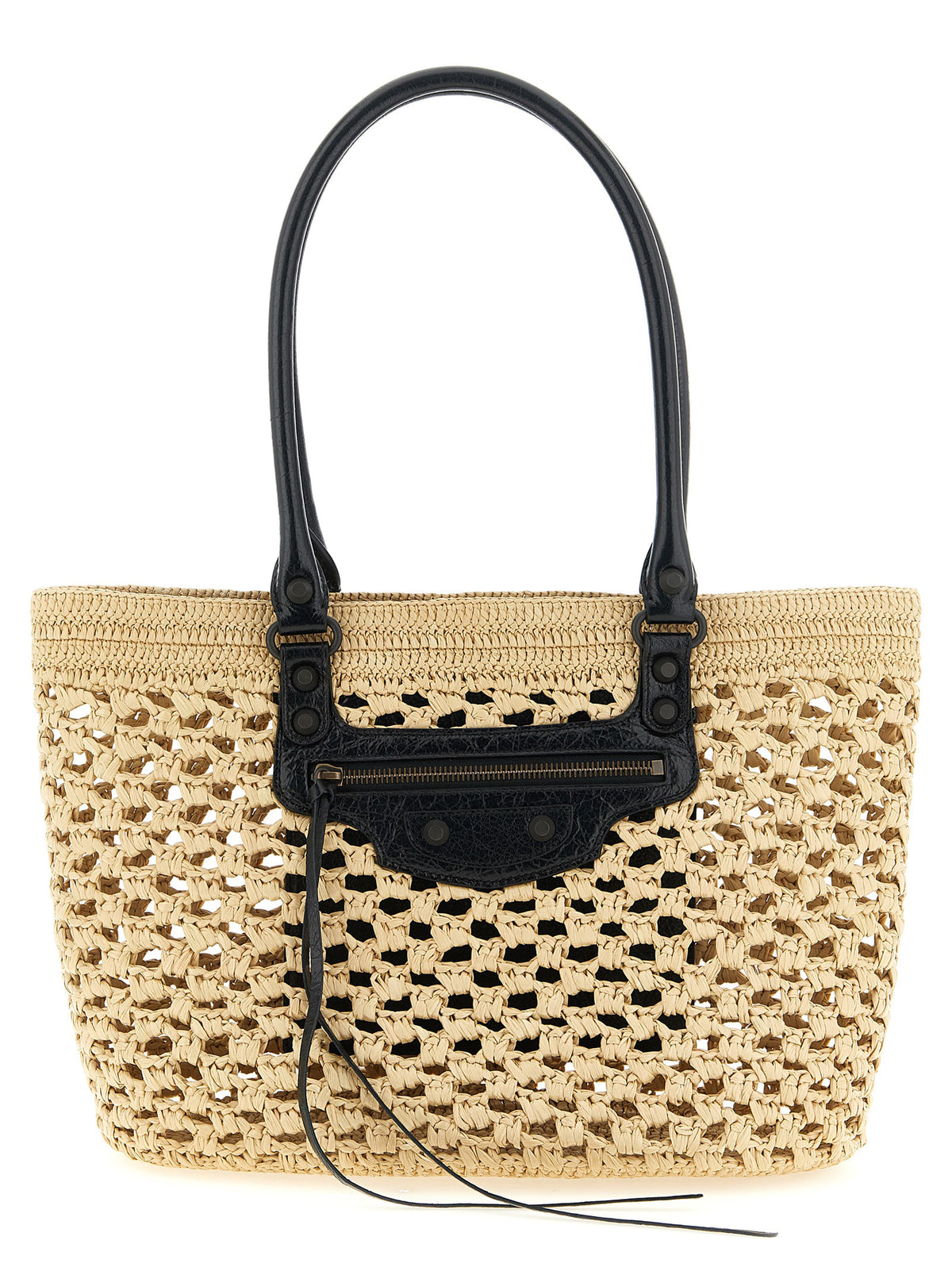 Balenciaga Schultertasche aus beiger Viskose