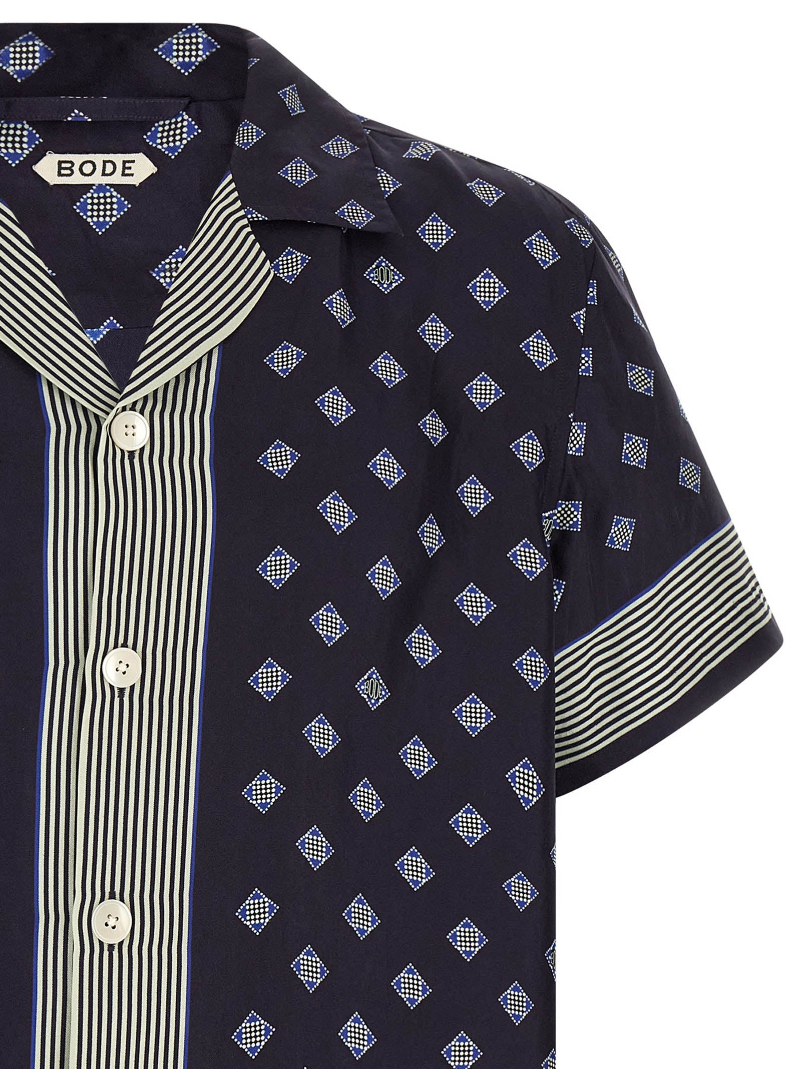BODE Blaue Seidenbluse