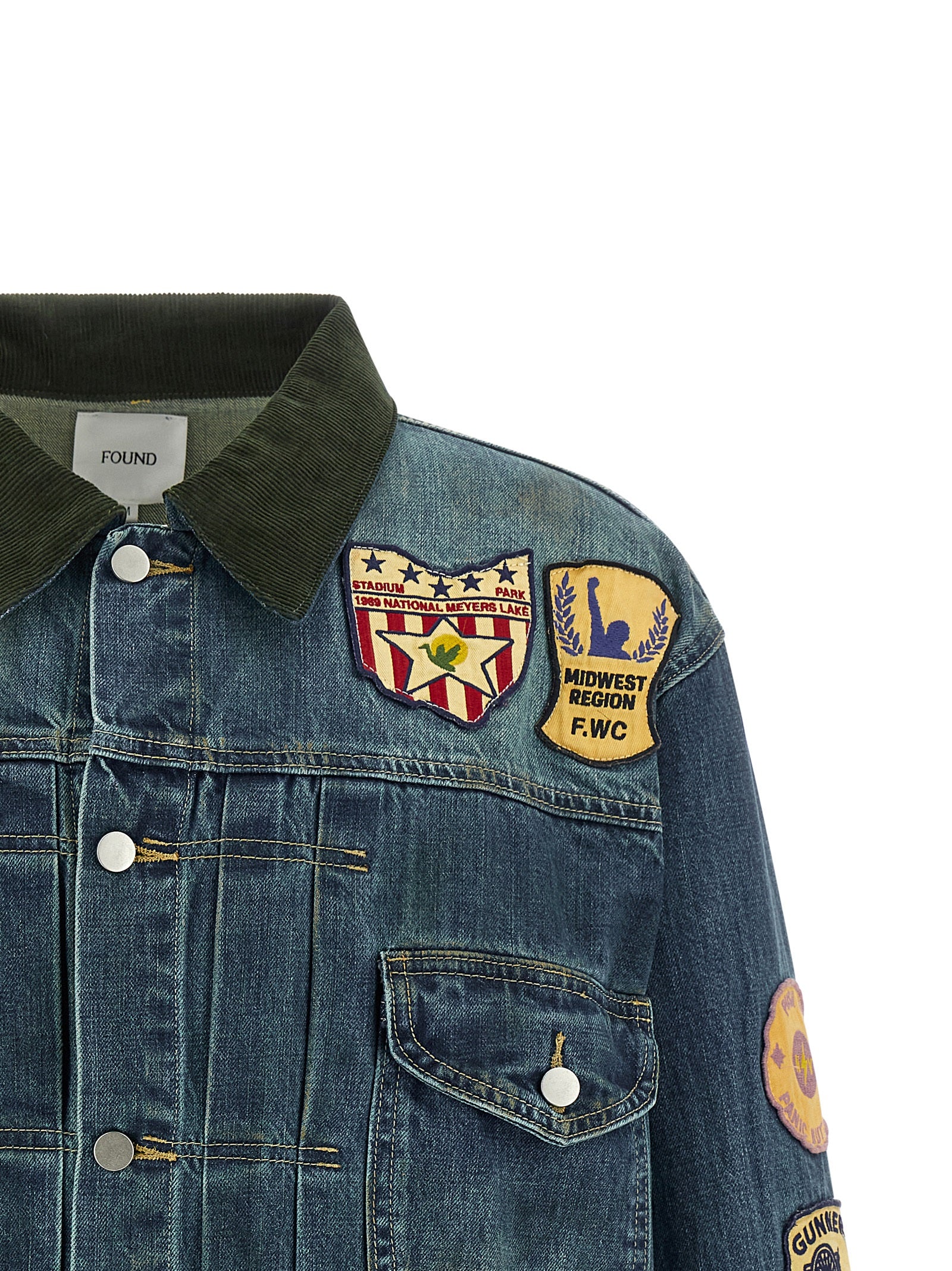 FOUND Blaue Jeansjacke aus Baumwolle