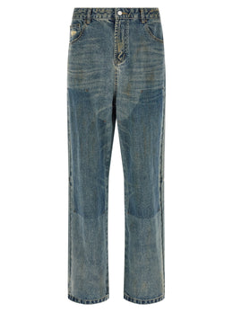 FOUND Blaue Jeans aus Baumwolle im geraden Schnitt