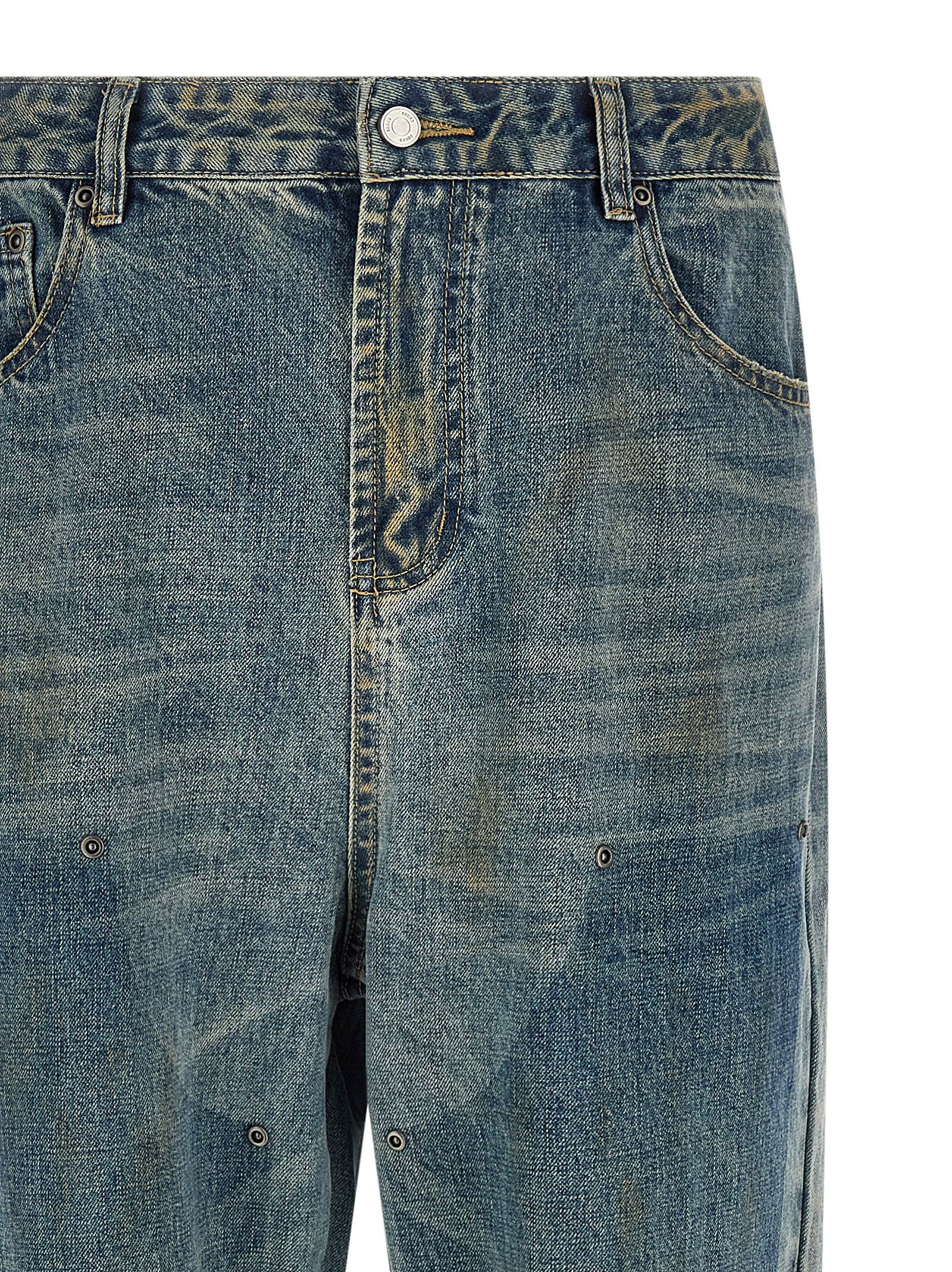 FOUND Blaue Jeans aus Baumwolle im geraden Schnitt