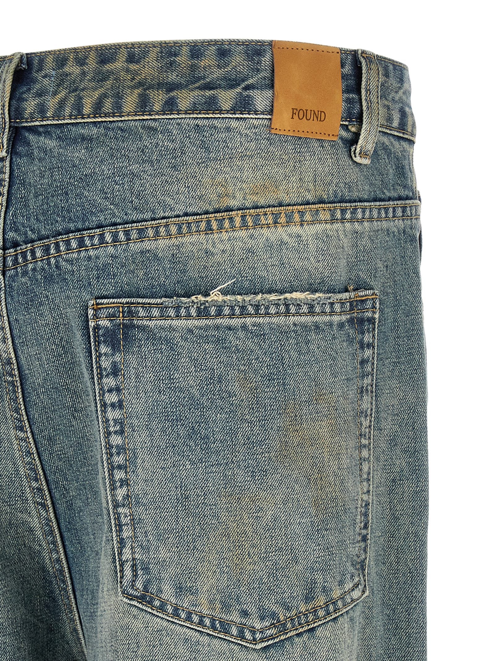 FOUND Blaue Jeans aus Baumwolle im geraden Schnitt