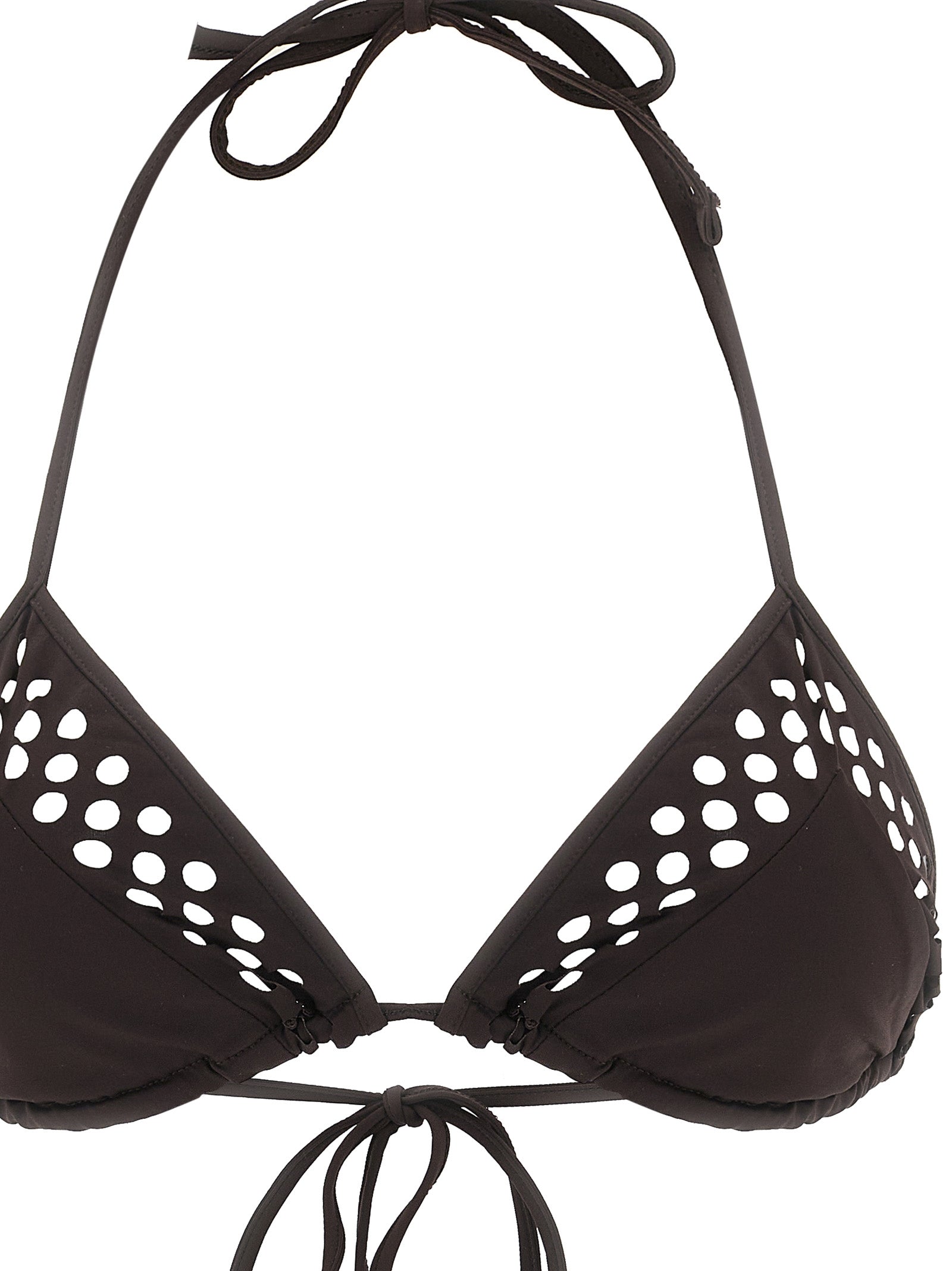 The Attico Brauner Bikini aus Polyamid
