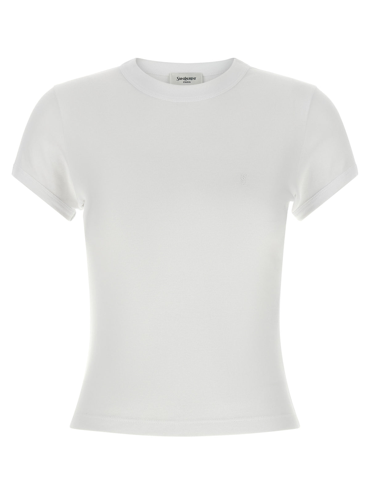 Saint Laurent Weißes Baumwoll-T-Shirt
