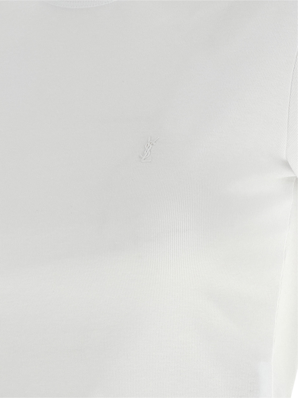 Saint Laurent Weißes Baumwoll-T-Shirt