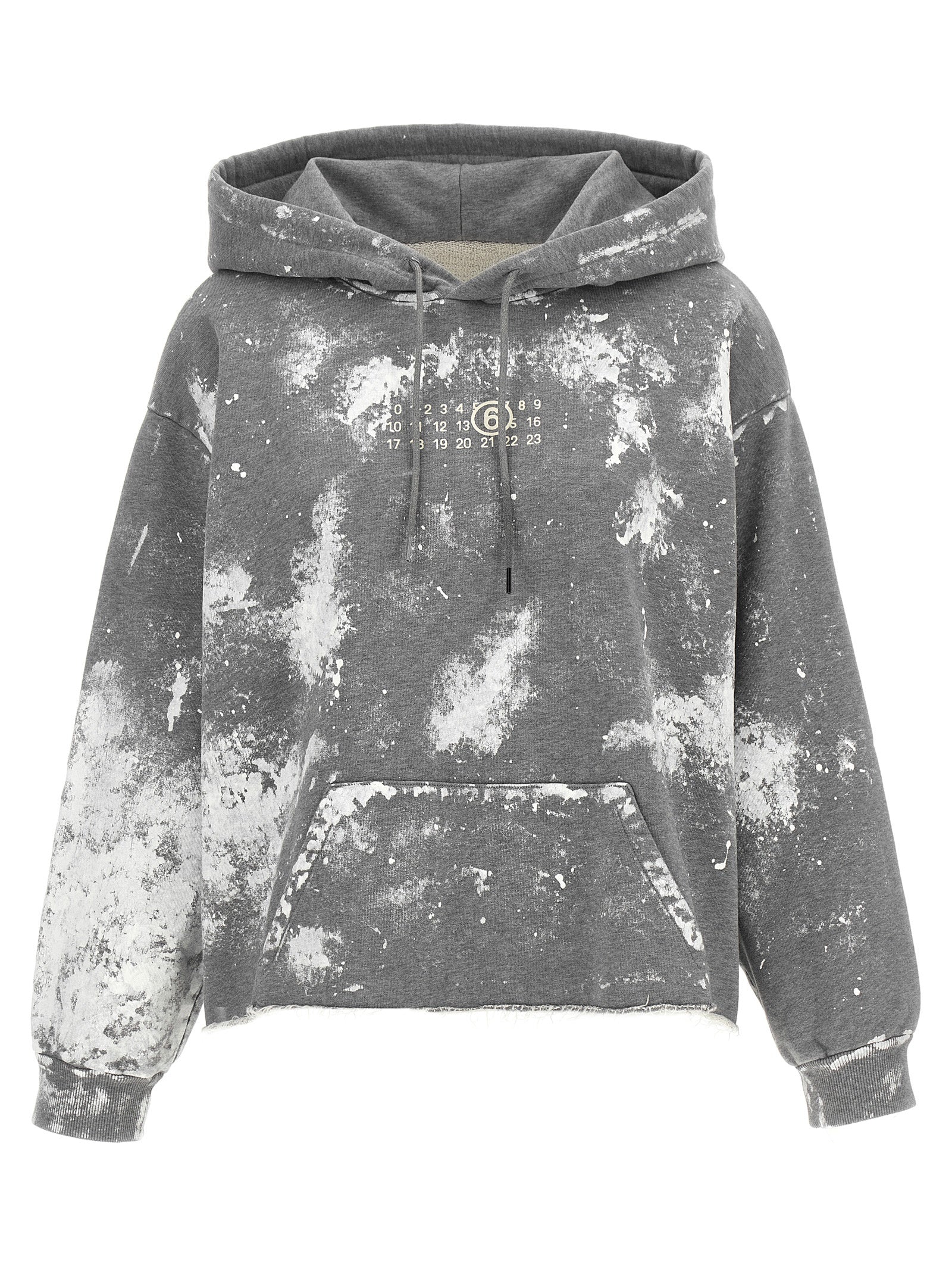 MM6 Maison Margiela Grauer Baumwollpullover