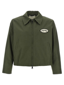 SECOND/LAYER Bicolor-Polyester-Bomberjacke