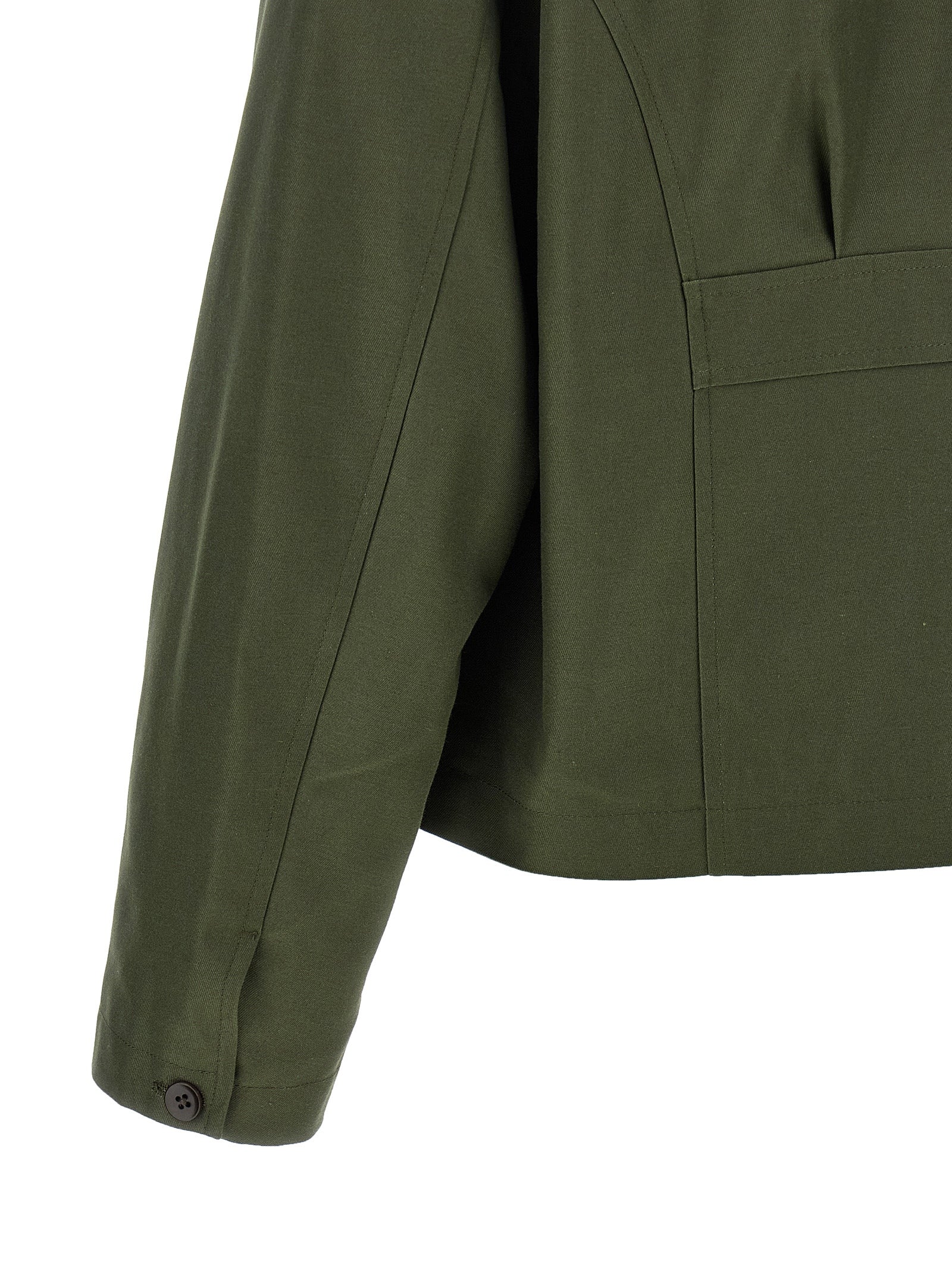 SECOND/LAYER Bicolor-Polyester-Bomberjacke