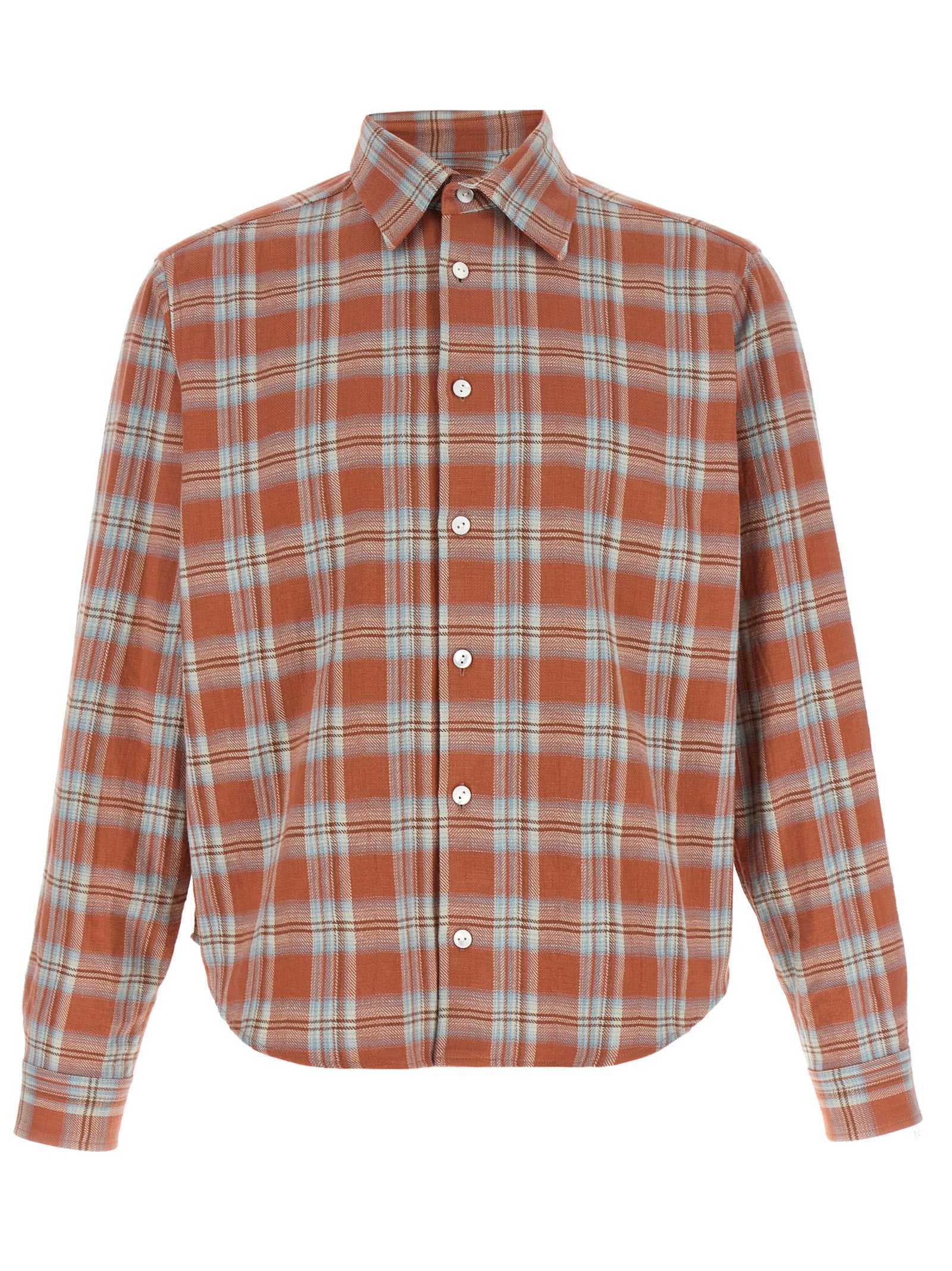 SECOND/LAYER Orange Baumwollbluse