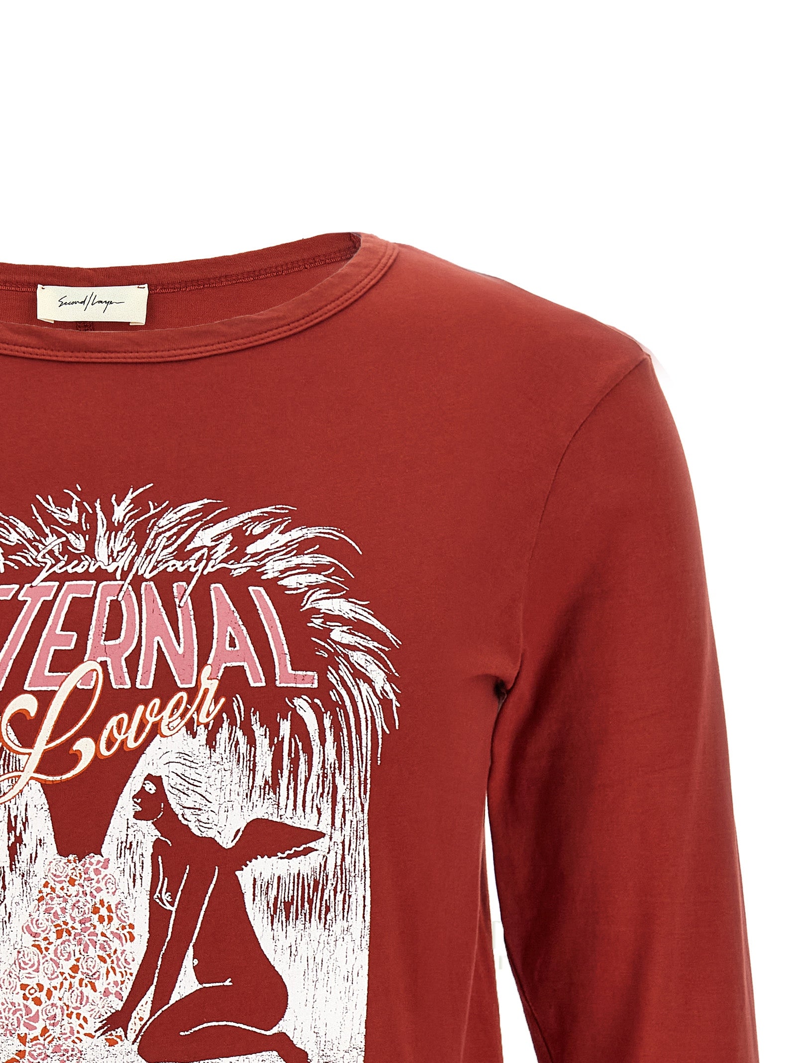 SECOND/LAYER Mehrfarbiges Baumwoll-T-Shirt