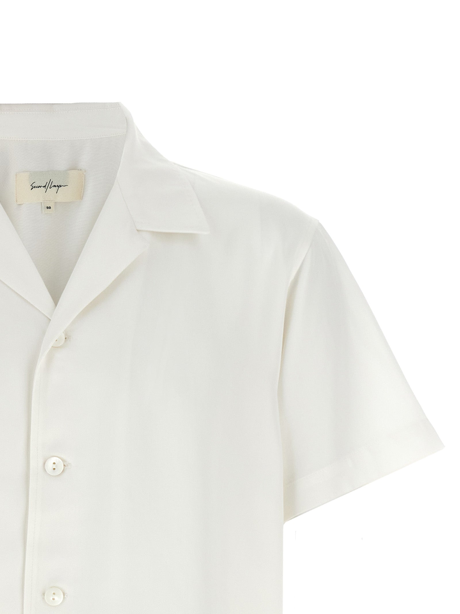SECOND/LAYER Weiße Lyocell-Bluse