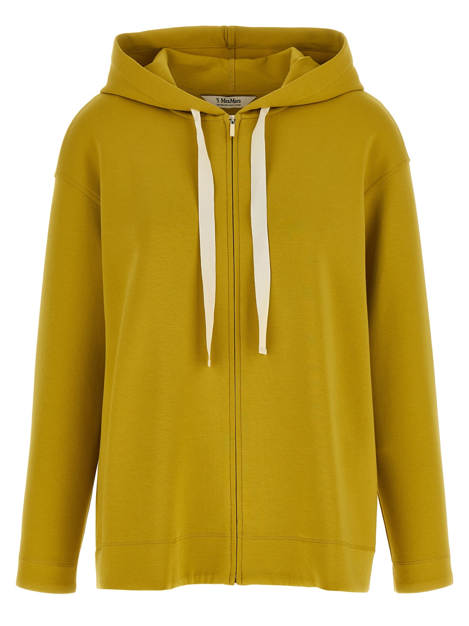 'S Max Mara Zweifarbige Baumwollkapuzenjacke