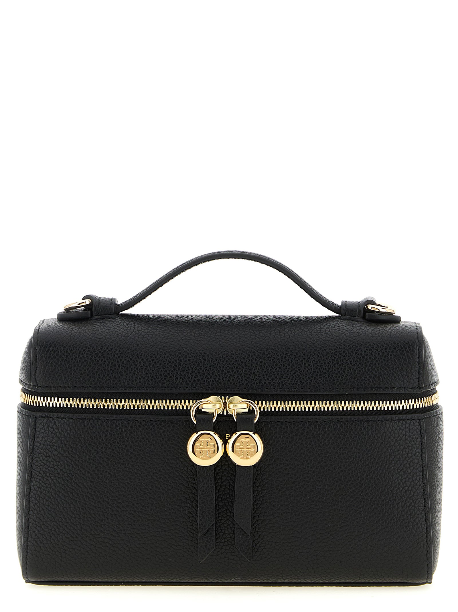 Tory Burch Schwarze Kalbsleder-Handtasche
